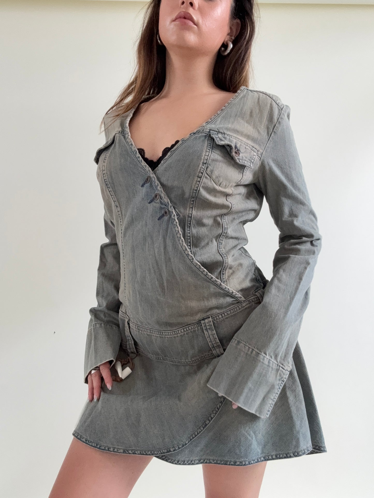 Diesel Denim Wrap Dress (L)
