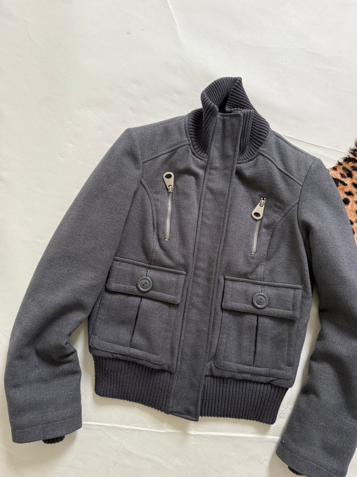 Grey Cargo Jacket (S)