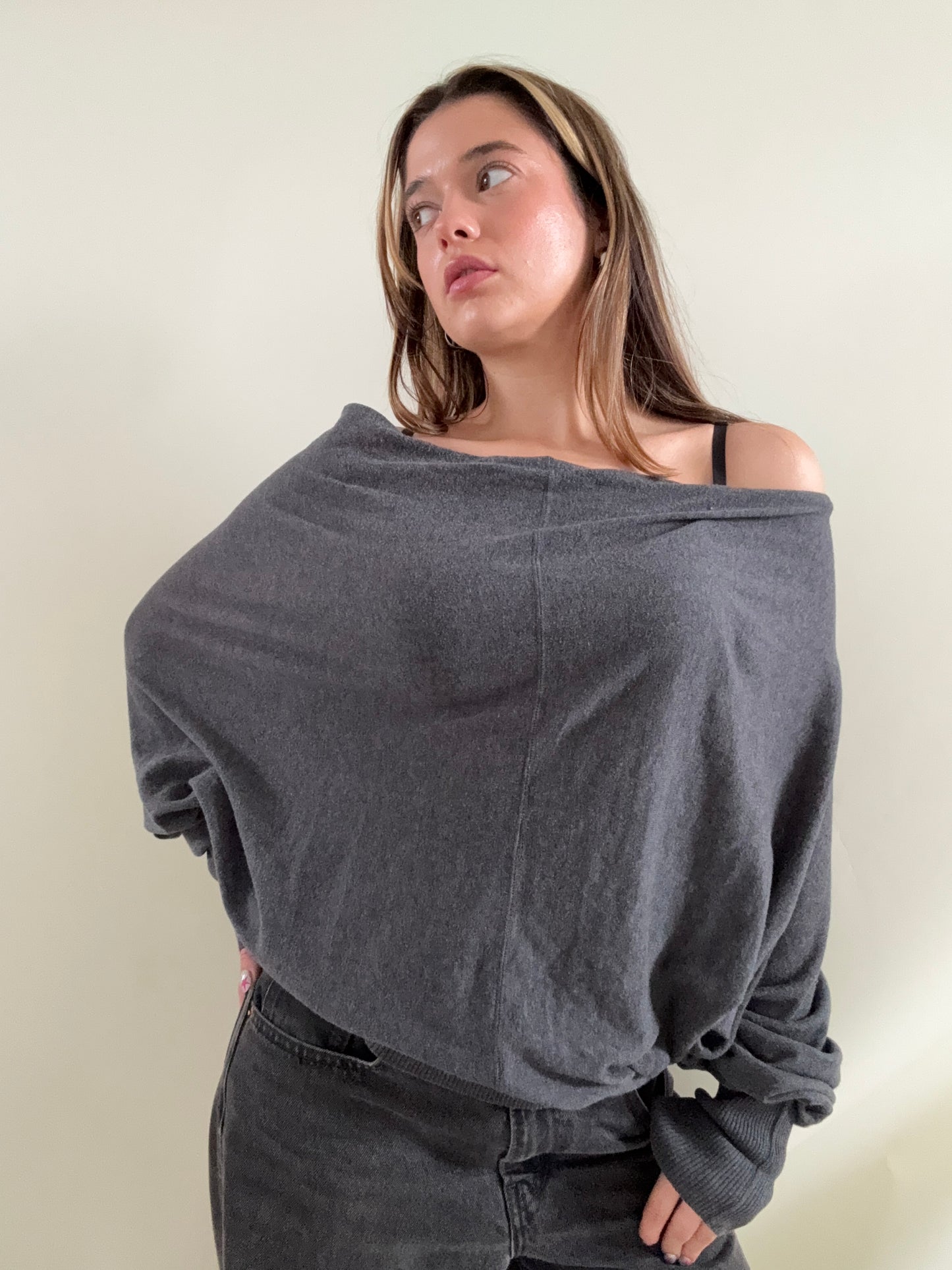Allsaints Batwing Popper Jumper (UK14)