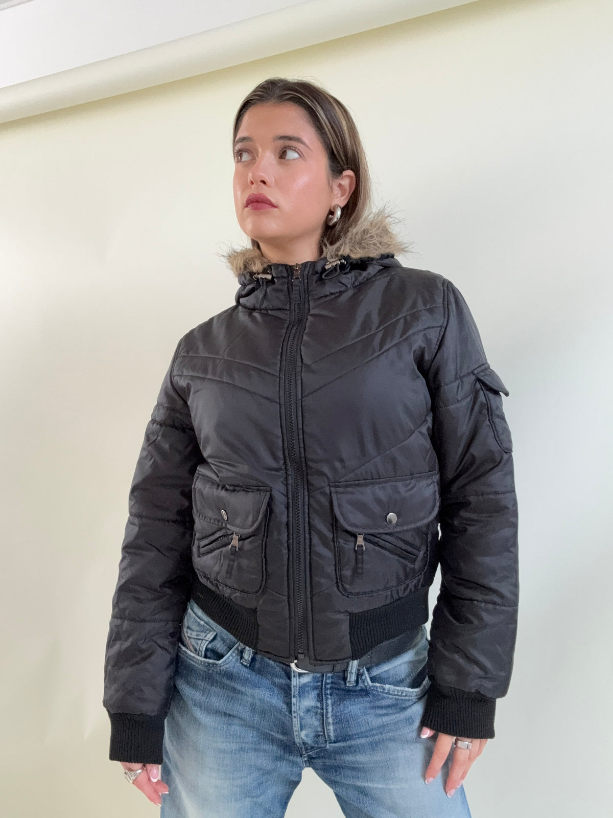 Y2K Puffer Jacket (M)