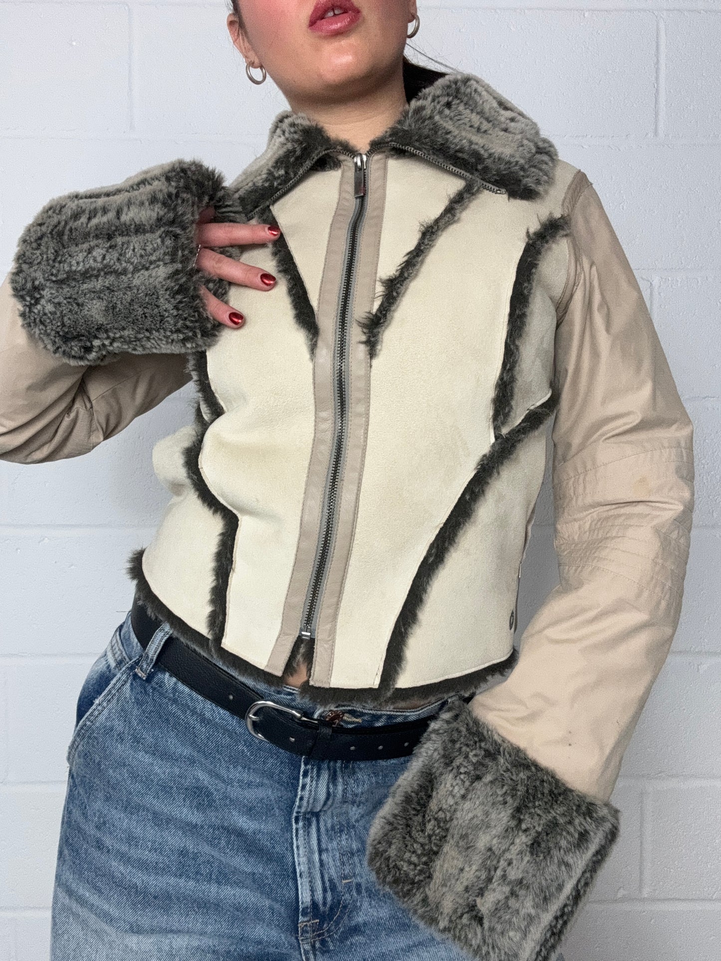 Firetrap Vintage Faux Fur Jacket (S)