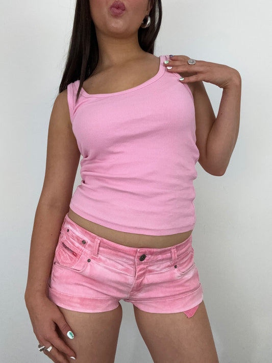 Diesel Pink Mini Shorts