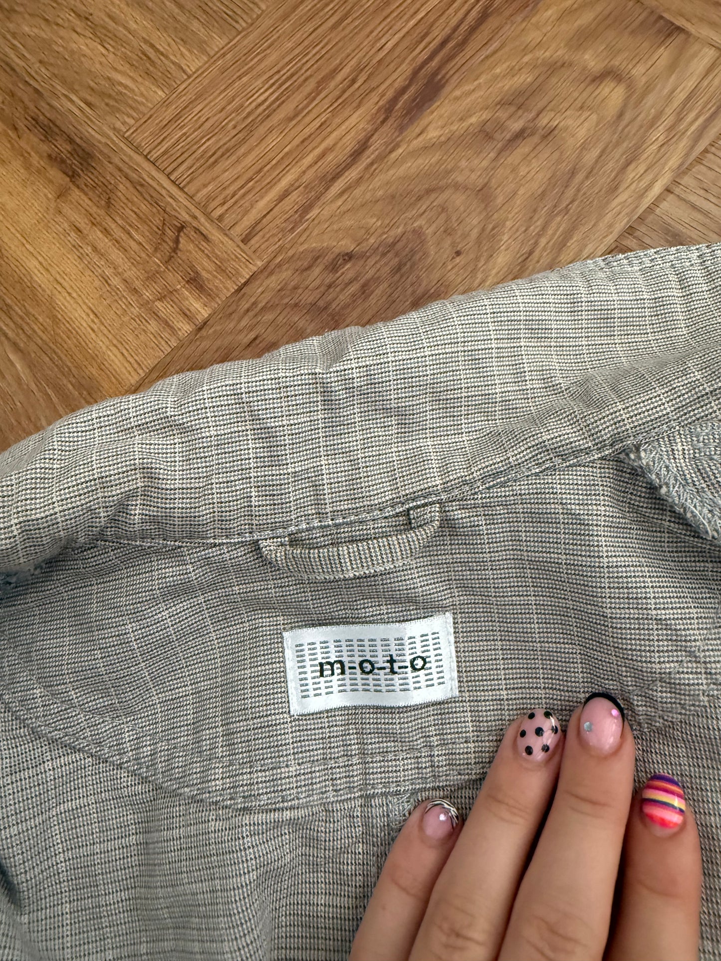 Tartan Shortsleeve Buckle Jacket (UK8)