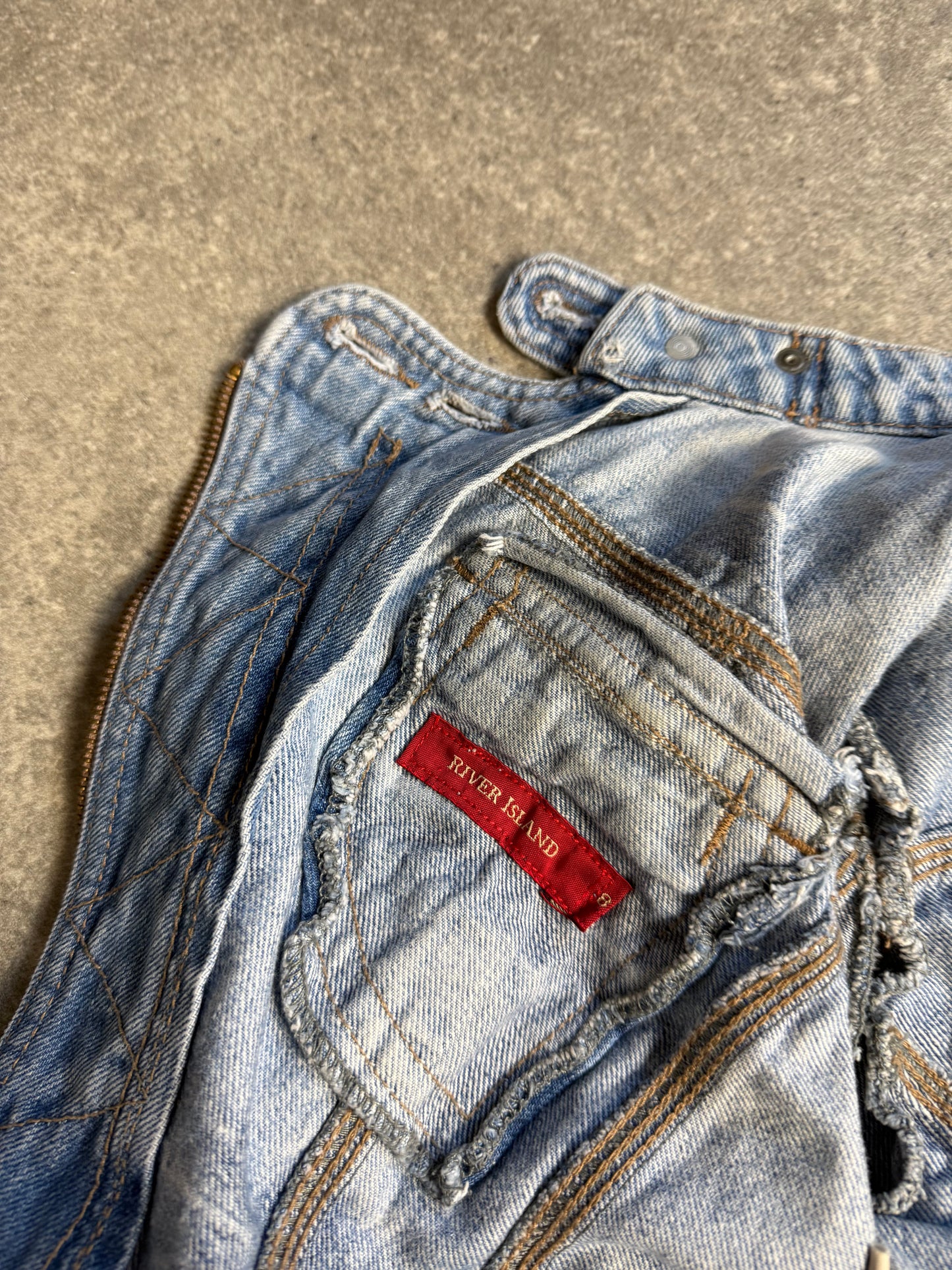 Cropped Denim Corset Jacket (UK8)