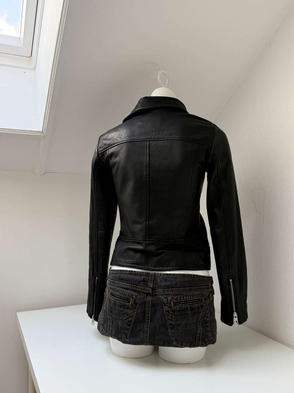 Allsaints Leather Buckle Jacket (UK8)
