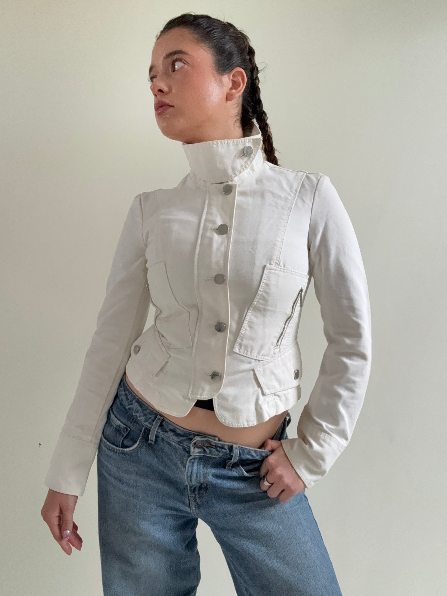 Karen Millen Funnel Neck Corset Jacket (UK8)