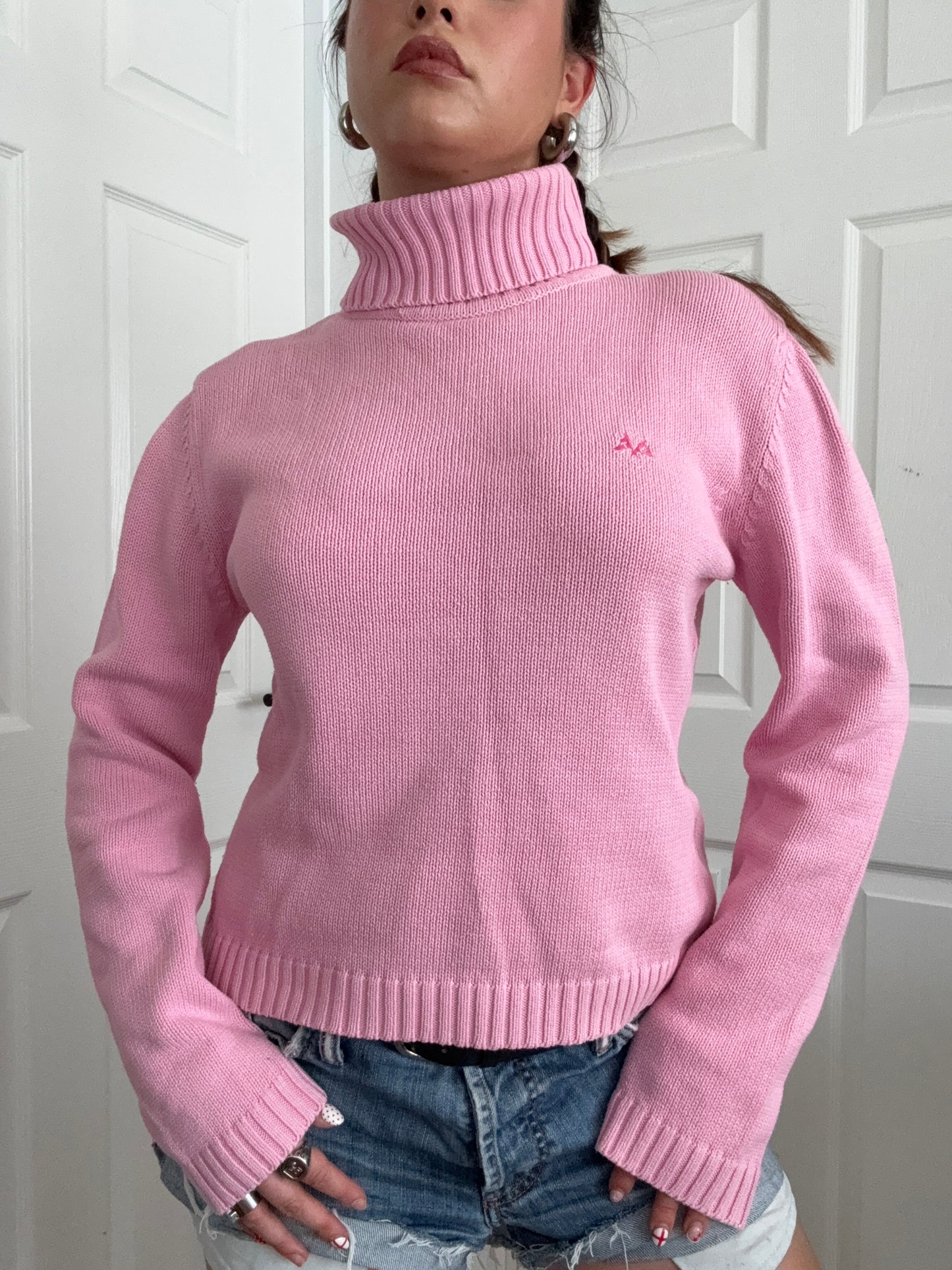 Thomas Burberry Pink Knit Jumper (L)