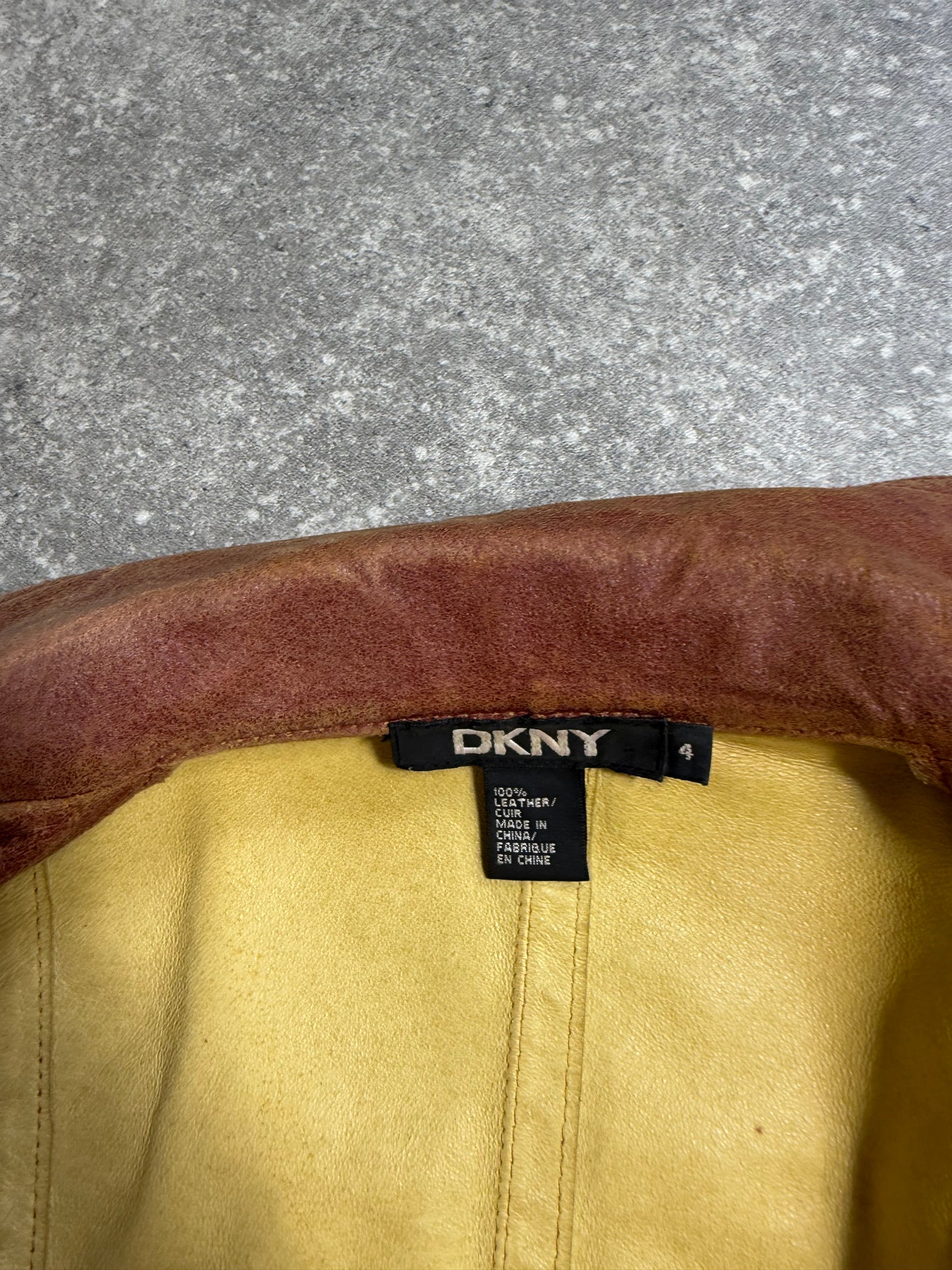 DKNY Leather Jacket (S)