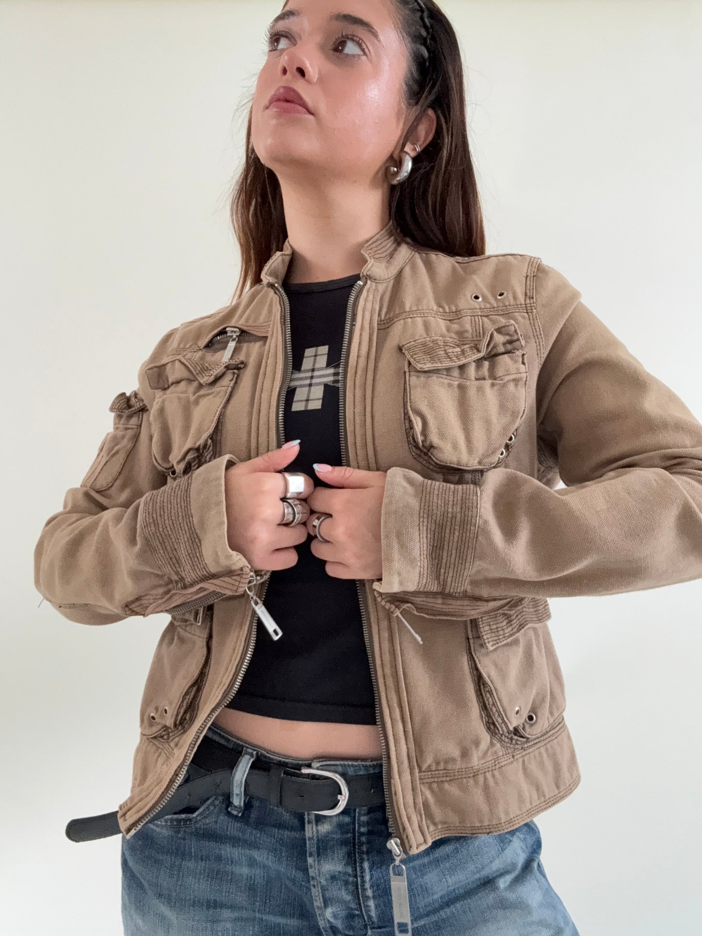 Cargo Embroidered Jacket (UK14)