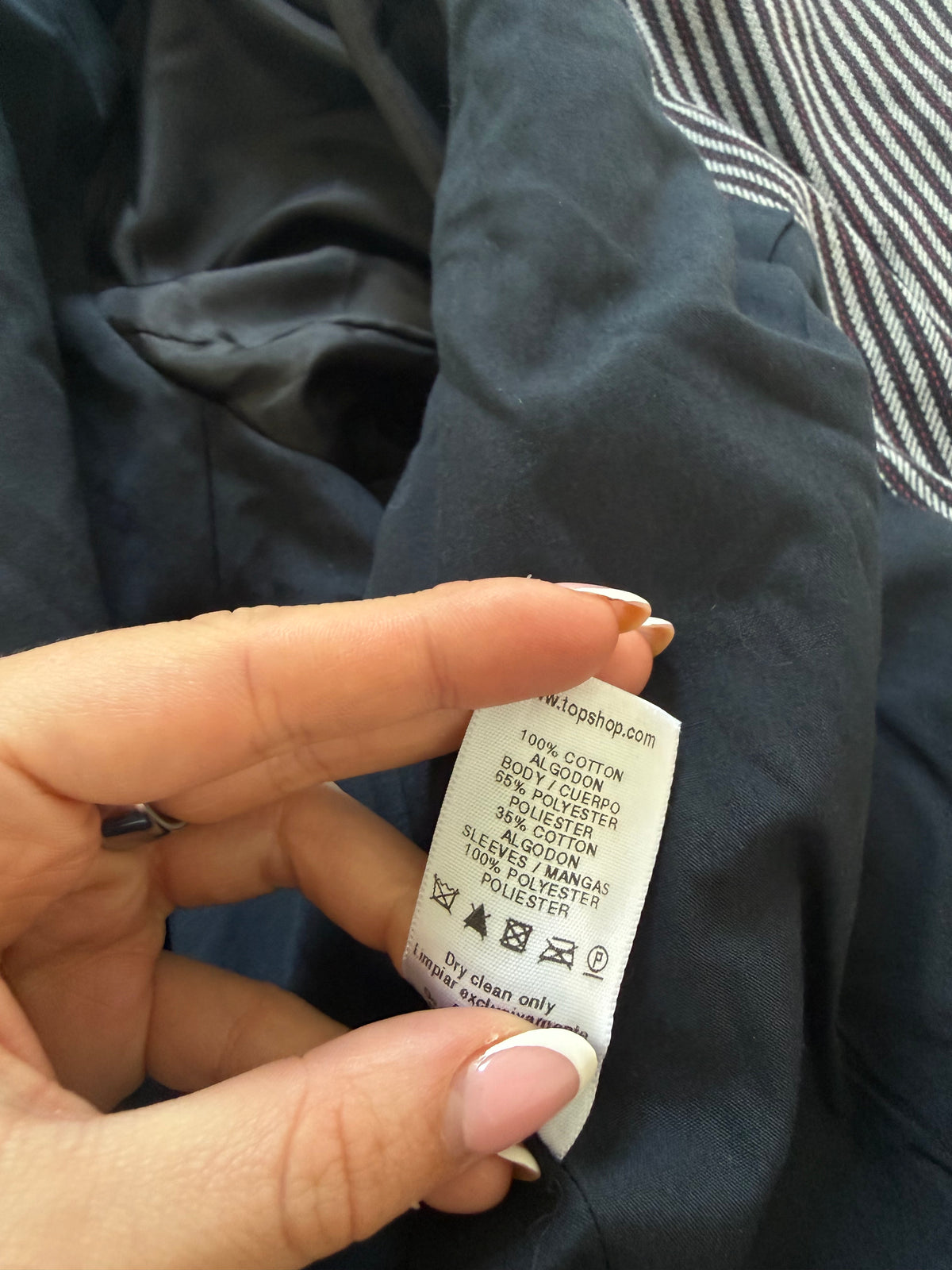 Striped Military Jacket (UK8)
