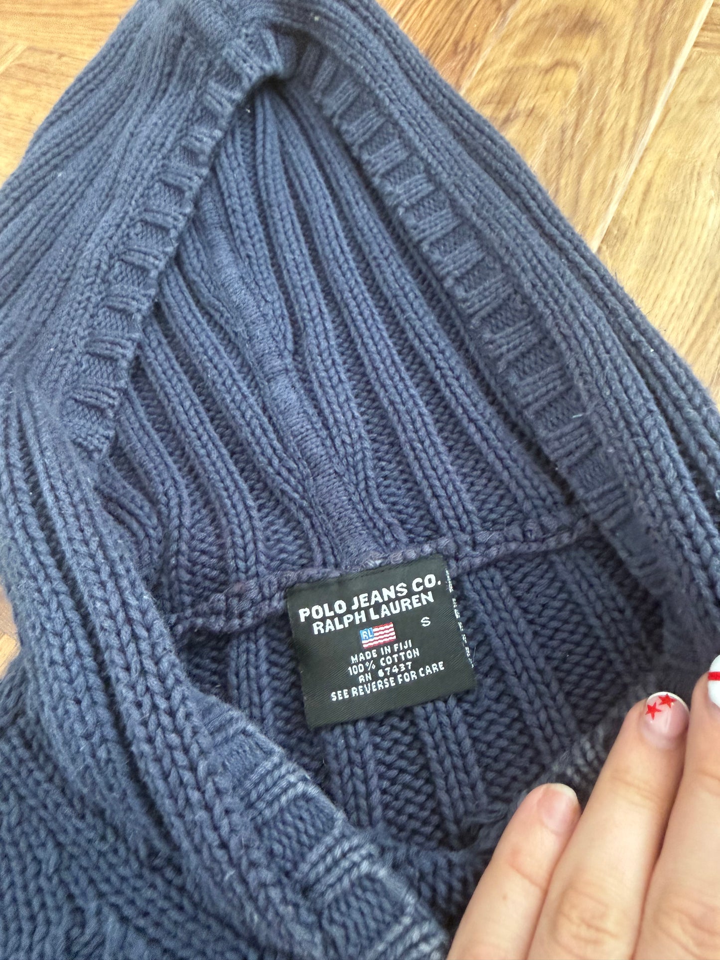Ralph Lauren Knit Flag Hoodie (S)