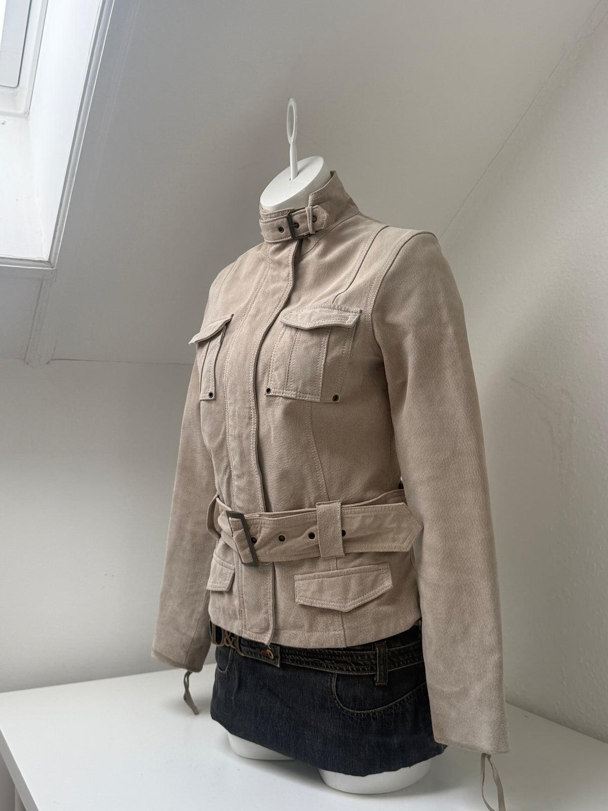 Suede Buckle Jacket (UK10)