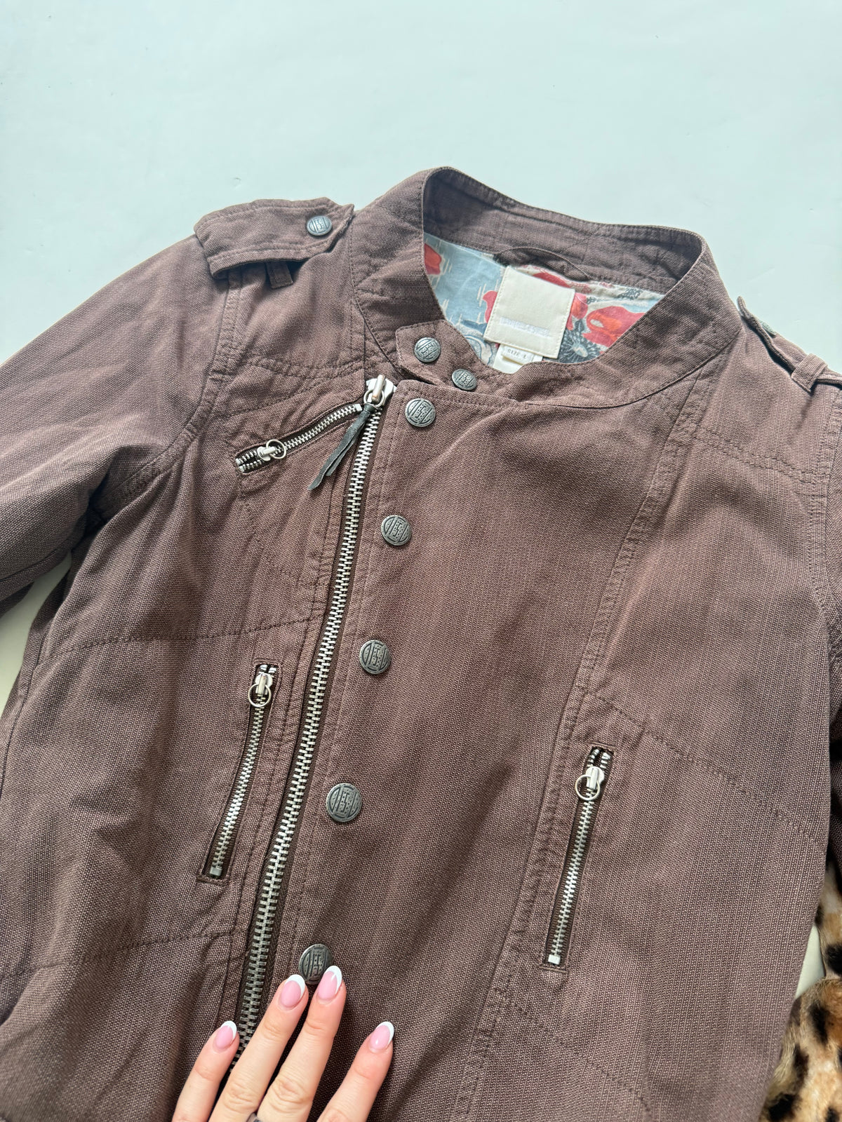 Diesel Fitted Asymmetric Buckle Jacket (L)
