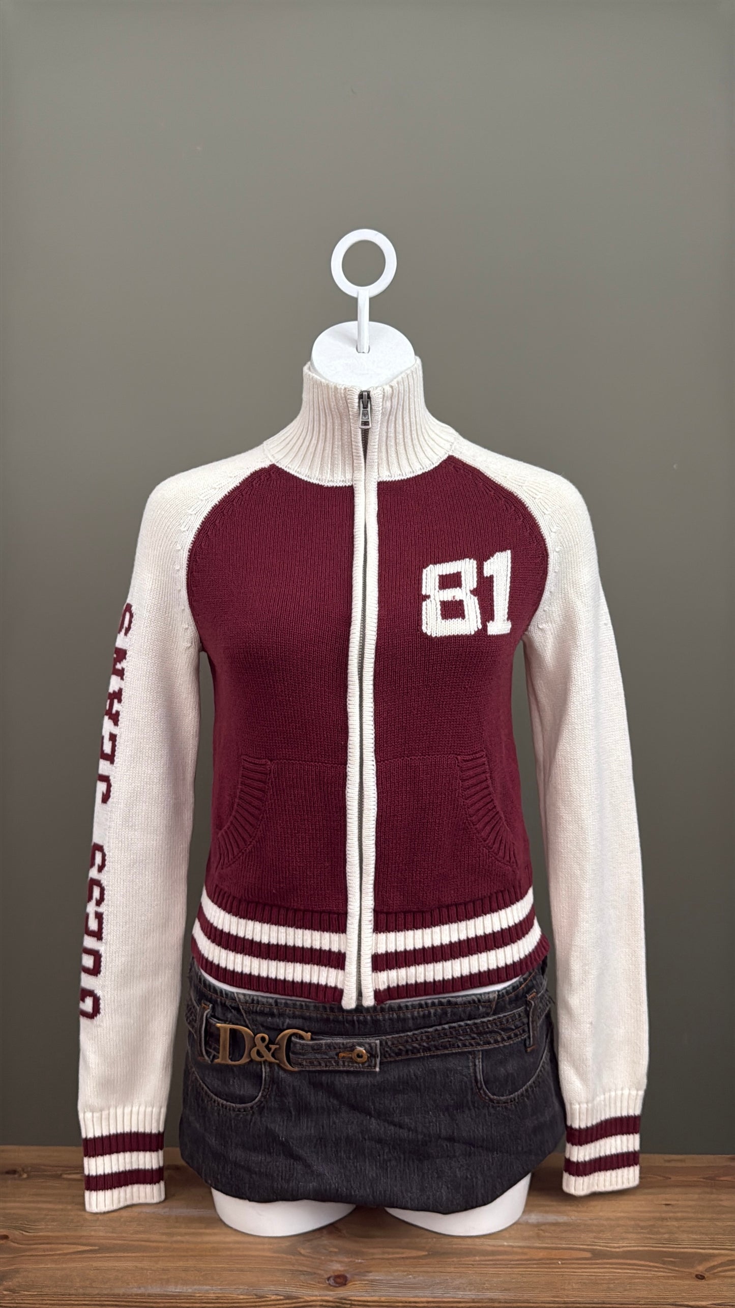 Guess Knitted Zip Jumper (S)