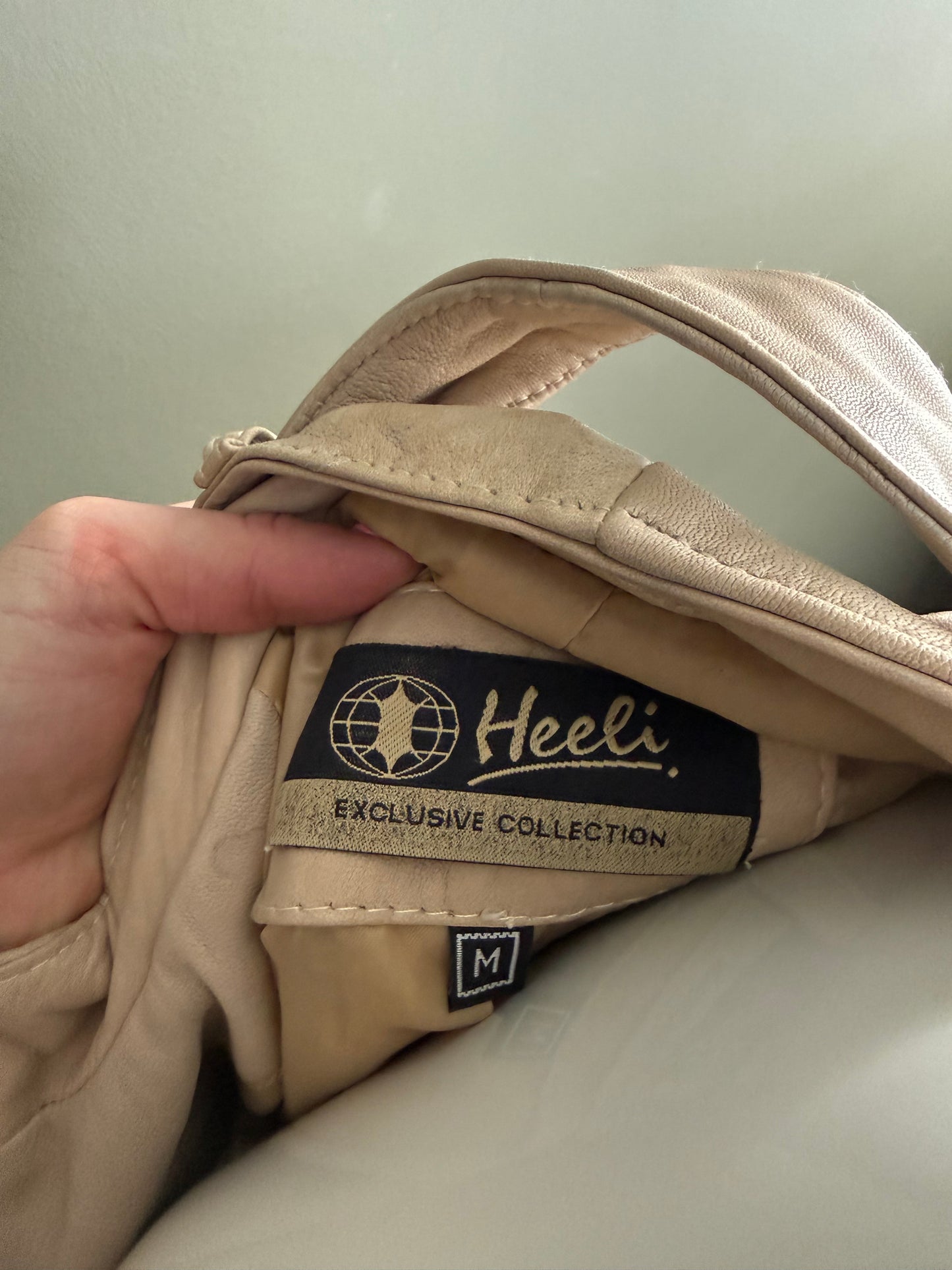 Cropped Leather Jacket (M)