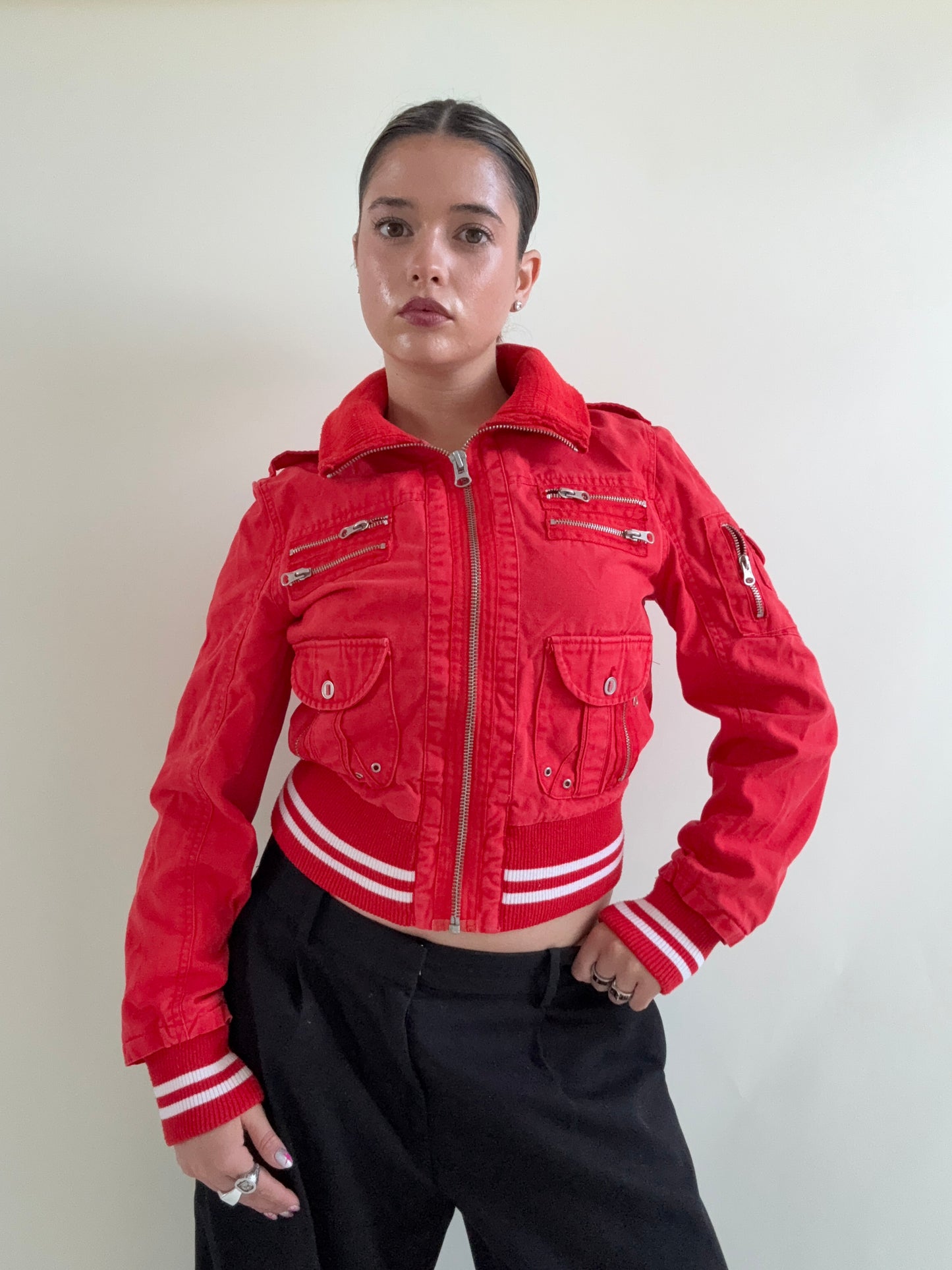 Red Cargo Jacket (S)