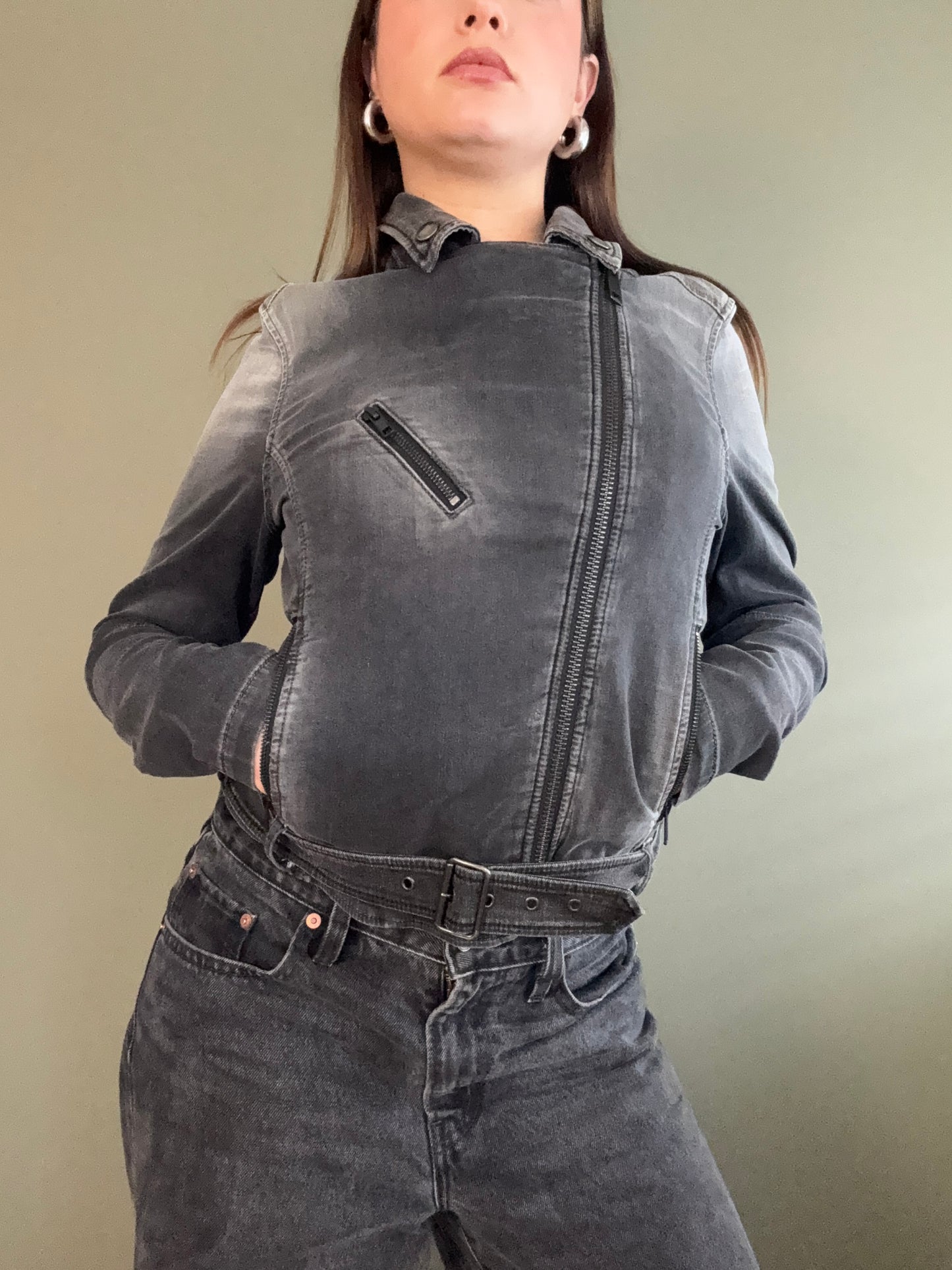 Diesel Denim Biker Jacket (S)