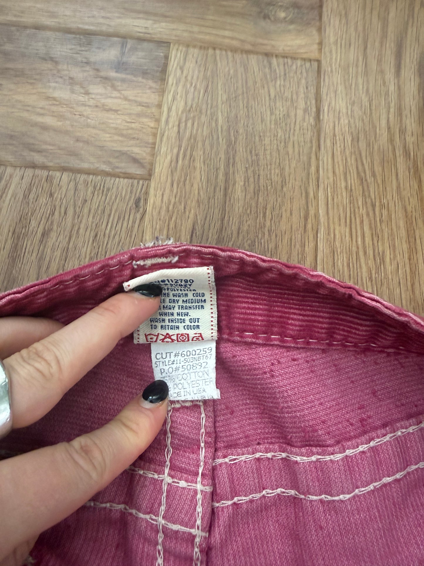True Religion Pink Corduroy Trouser (27)