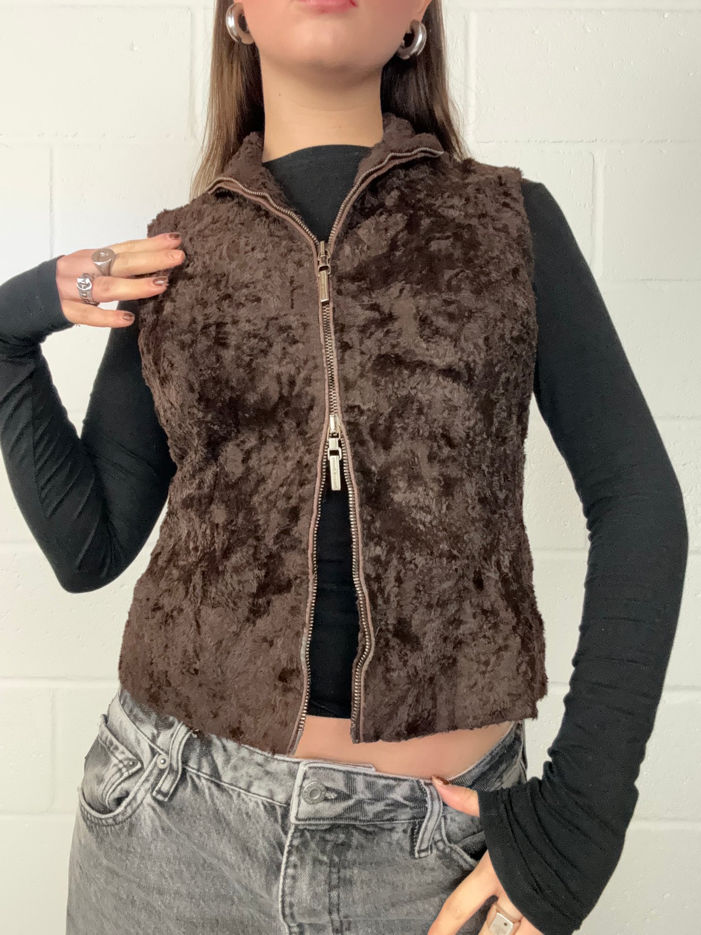 Karen Millen Faux Fur Gilet (UK10)