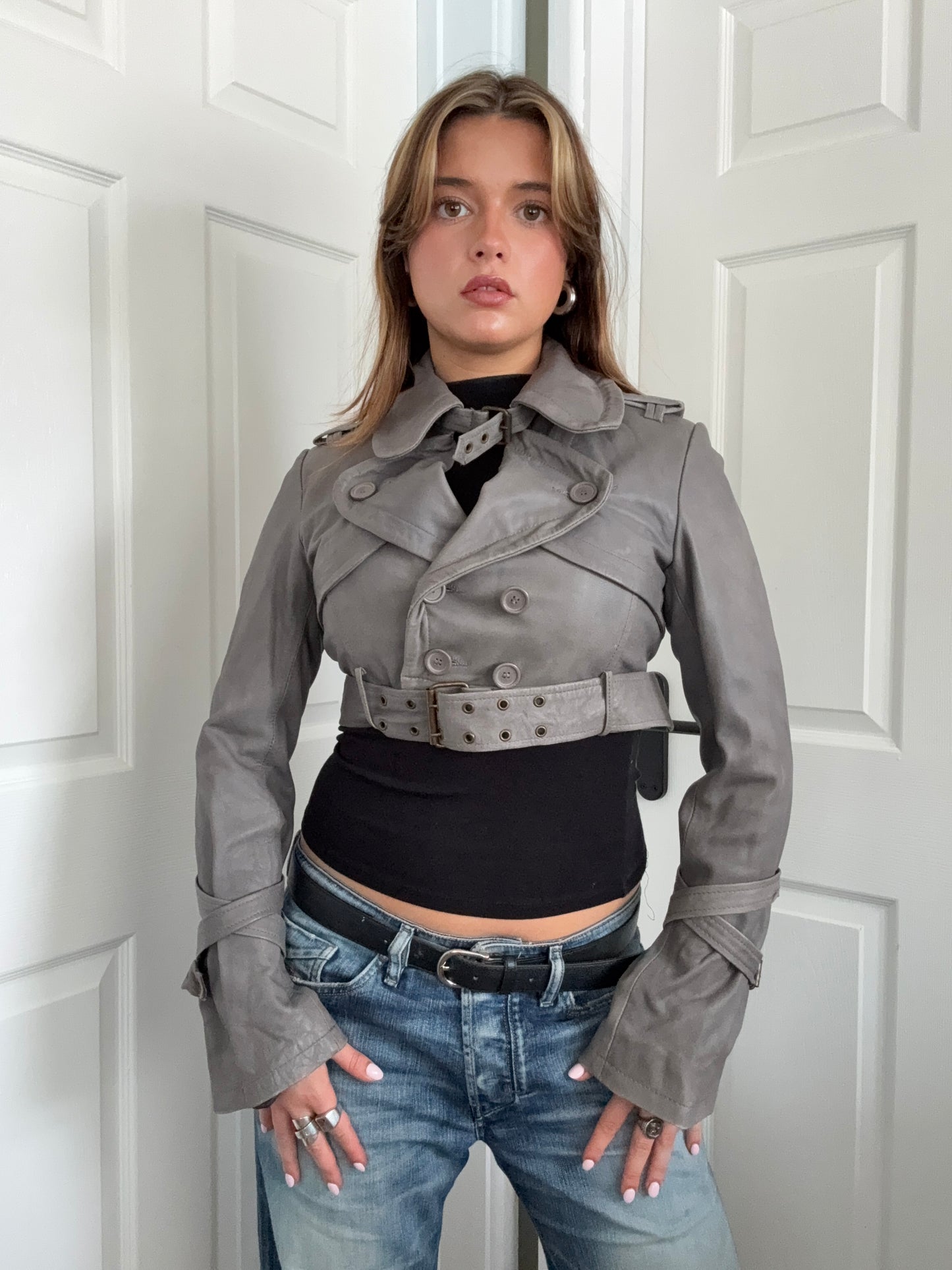 Allsaints 2 in 1 Leather Jacket (UK10)