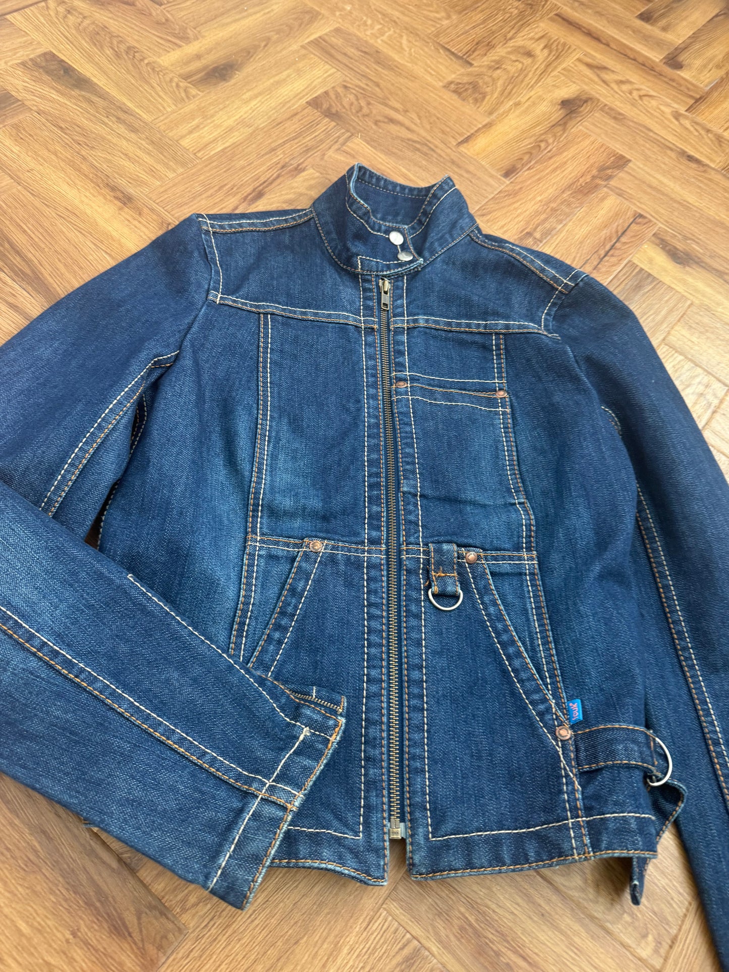 French Connection Denim Cargo Jacket (UK10)