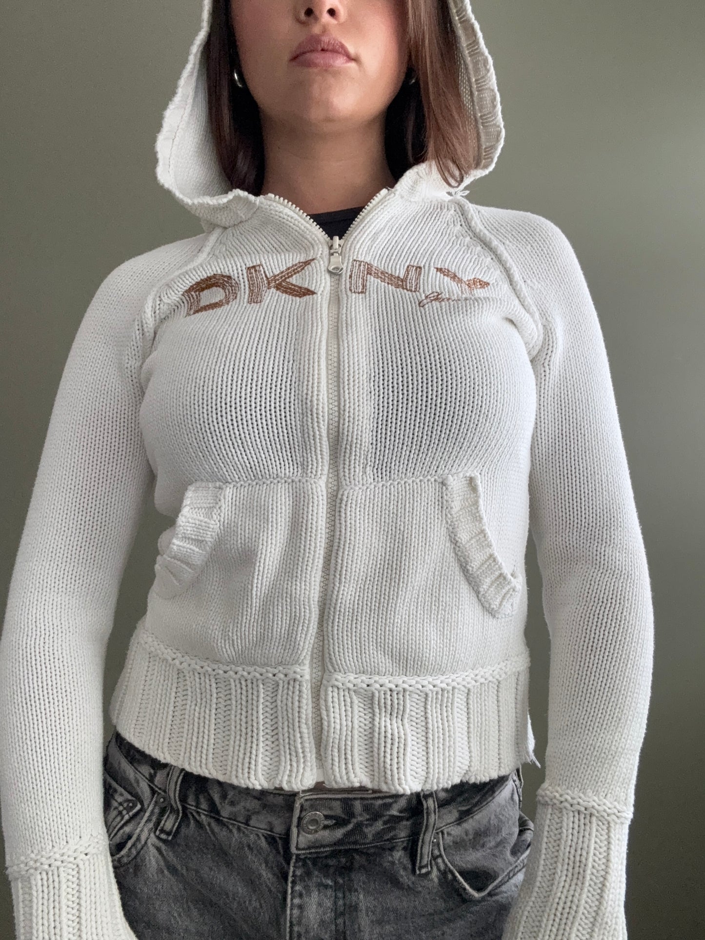 DKNY Knit Zip Jumper (S)