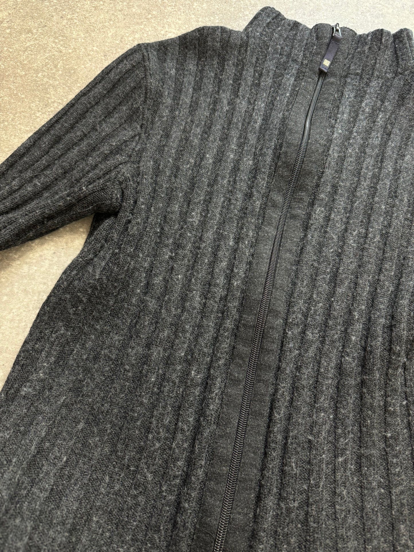 Armani Double Zip Knit Jumper (XL)