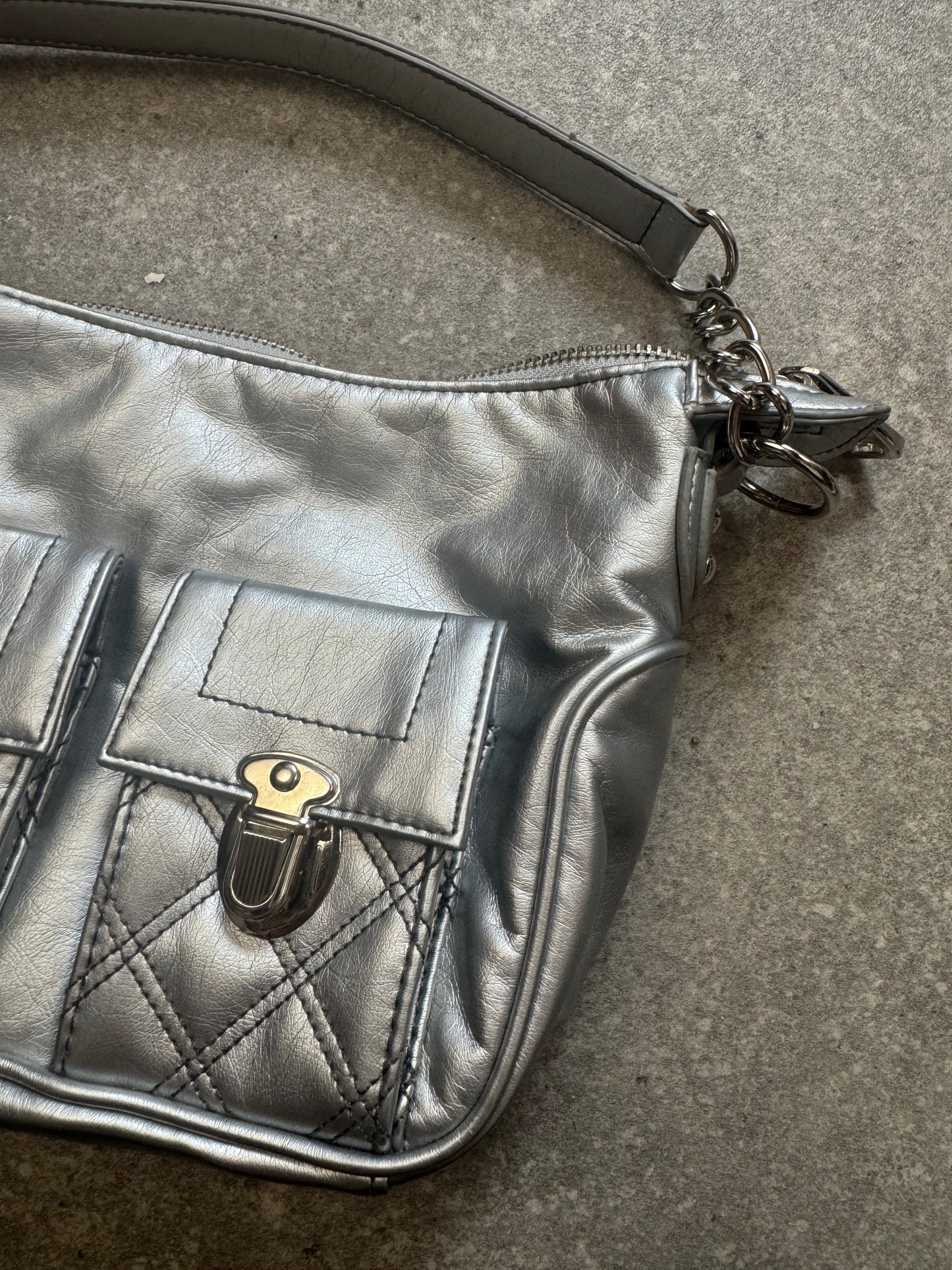 Jane Norman Silver Handbag