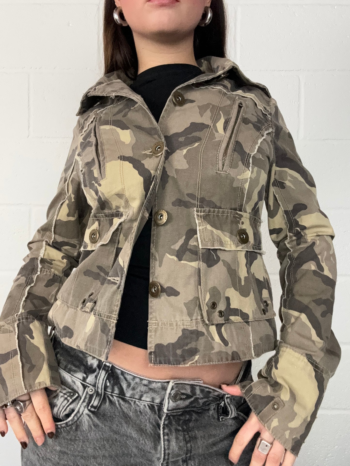 Camo Y2K Jacket (UK10)