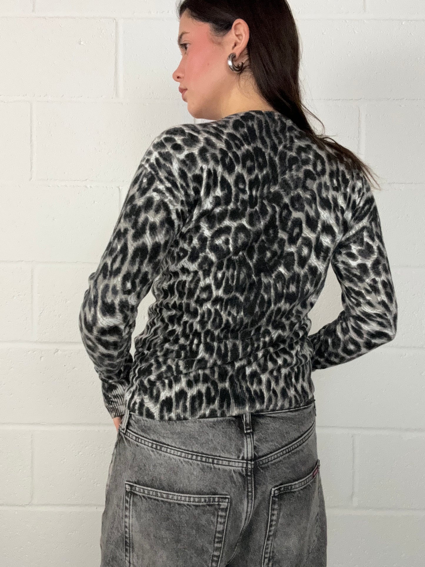 Leopard Print Jumper (UK8)