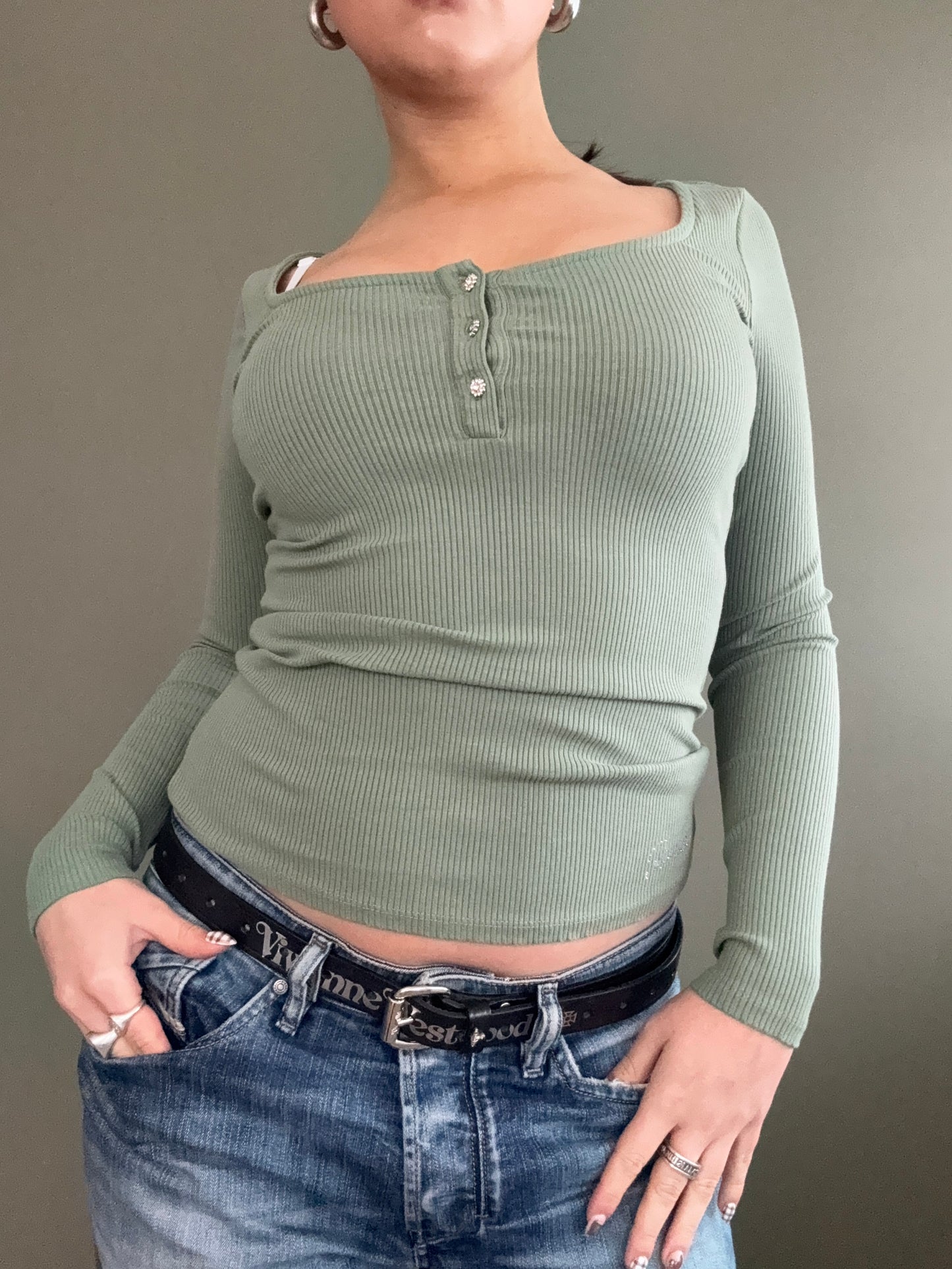 Guess Henley Top (S)