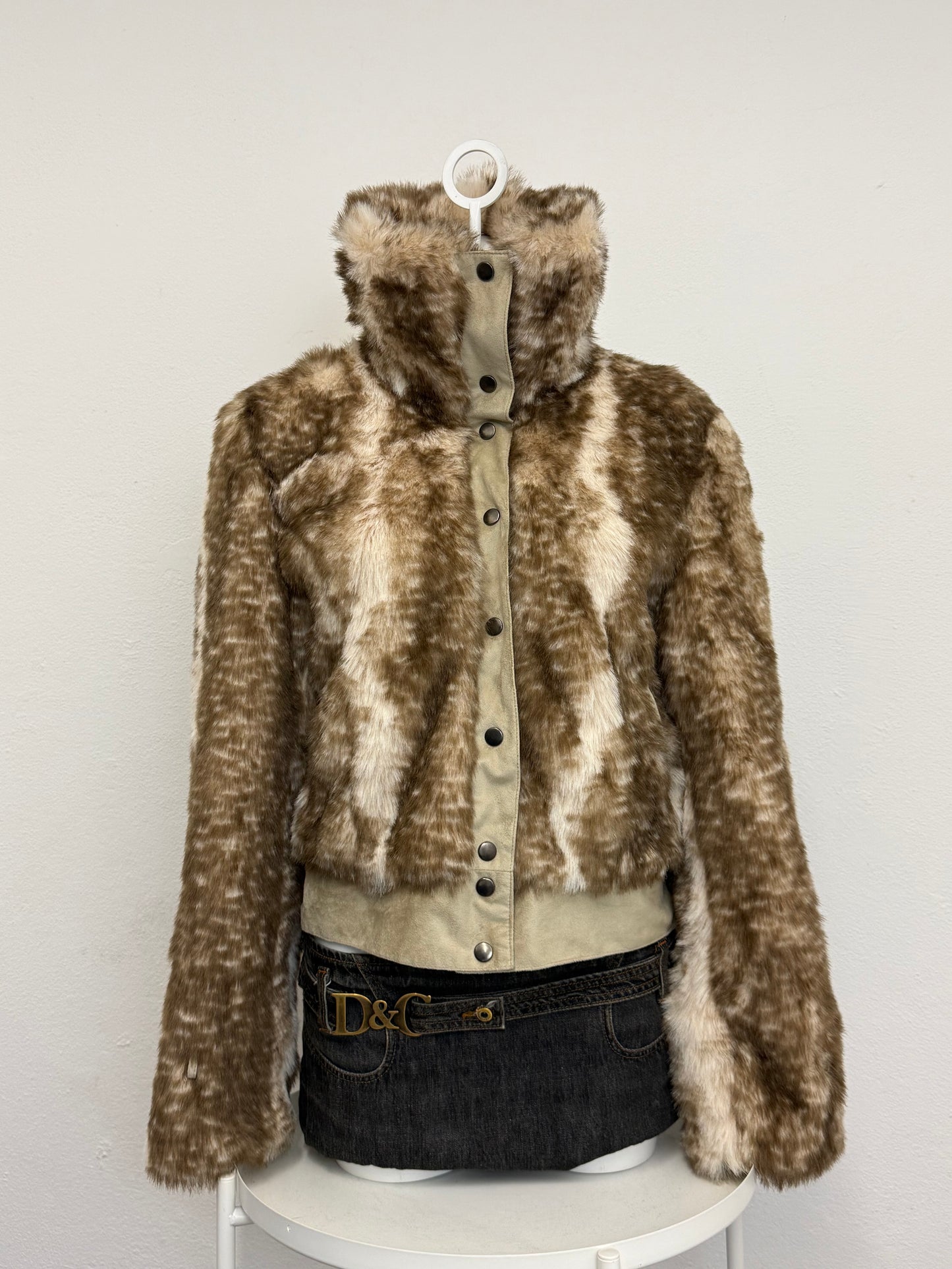 Morgan De Toi Faux Fur Bomber Jacket (M)