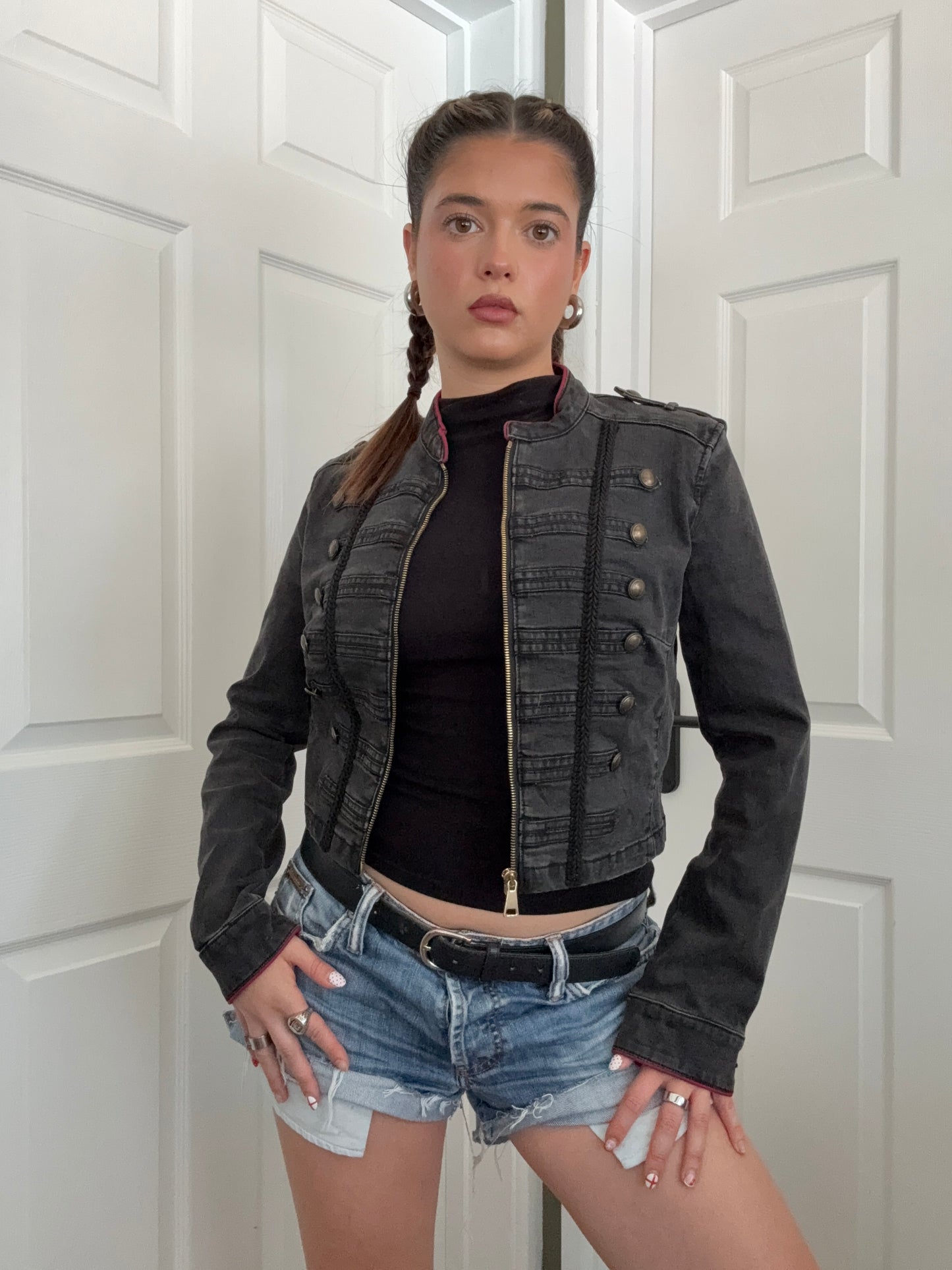 Guess Cropped Military Jacket (M)