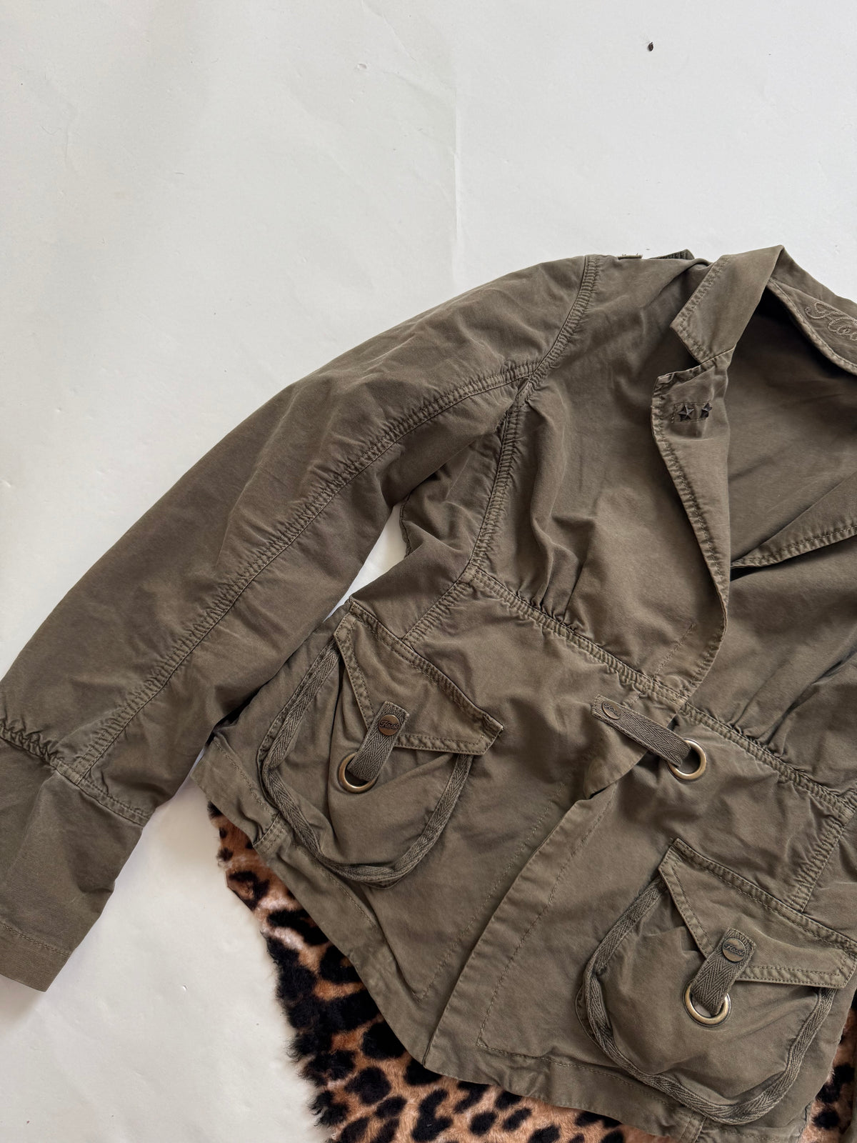 Hooch Khaki Utility Jacket (UK14)