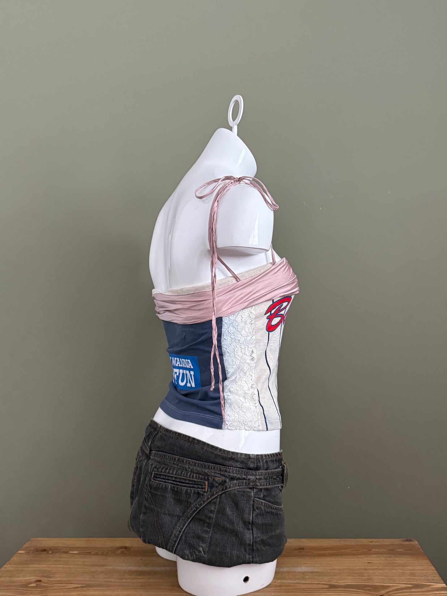 Vintage Dolce & Gabbana Baseball Chick Sports Graphic Tank Top (XS)