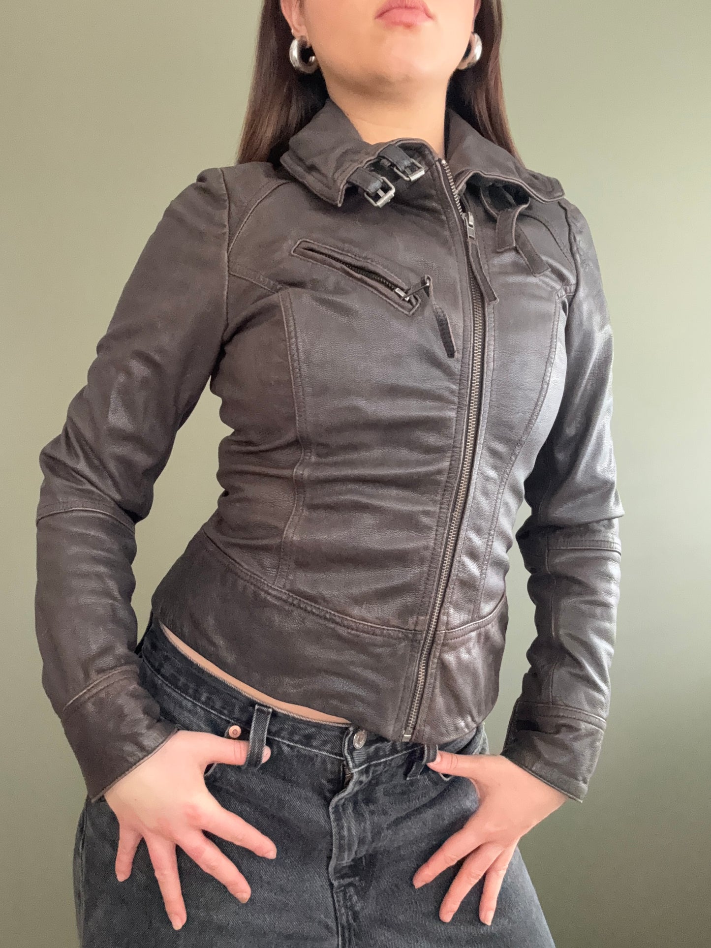 Allsaints Leather Jacket (UK6)