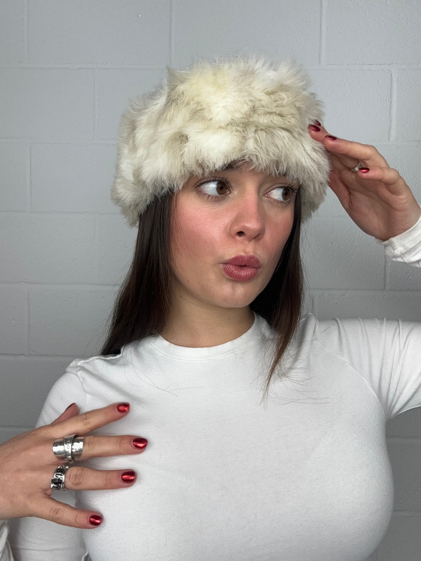 Faux Fur Headband Hat