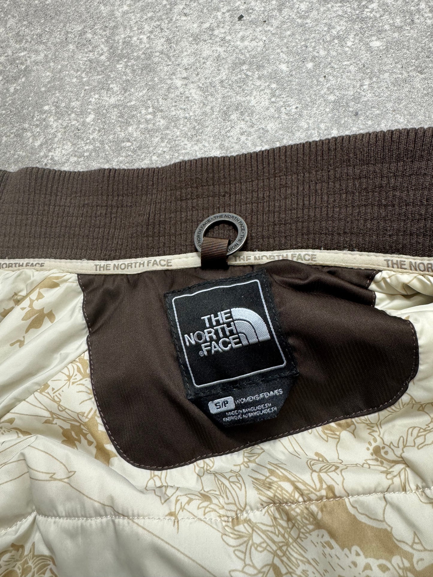 Brown The North Face Bomber Jacket (S)