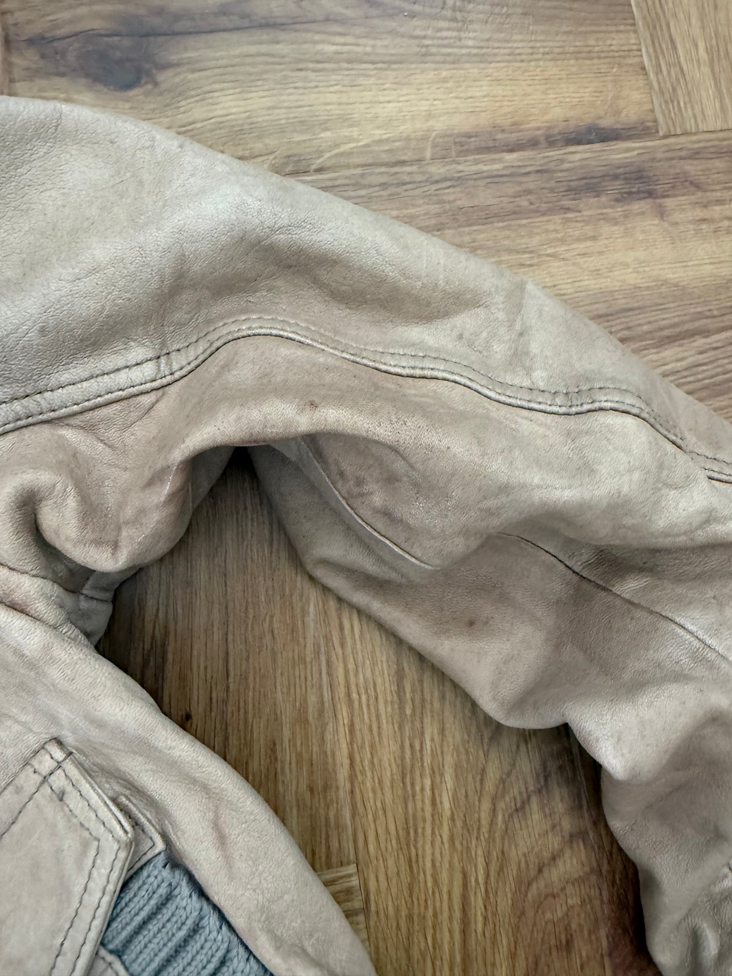 Leather Cargo Jacket (UK10)