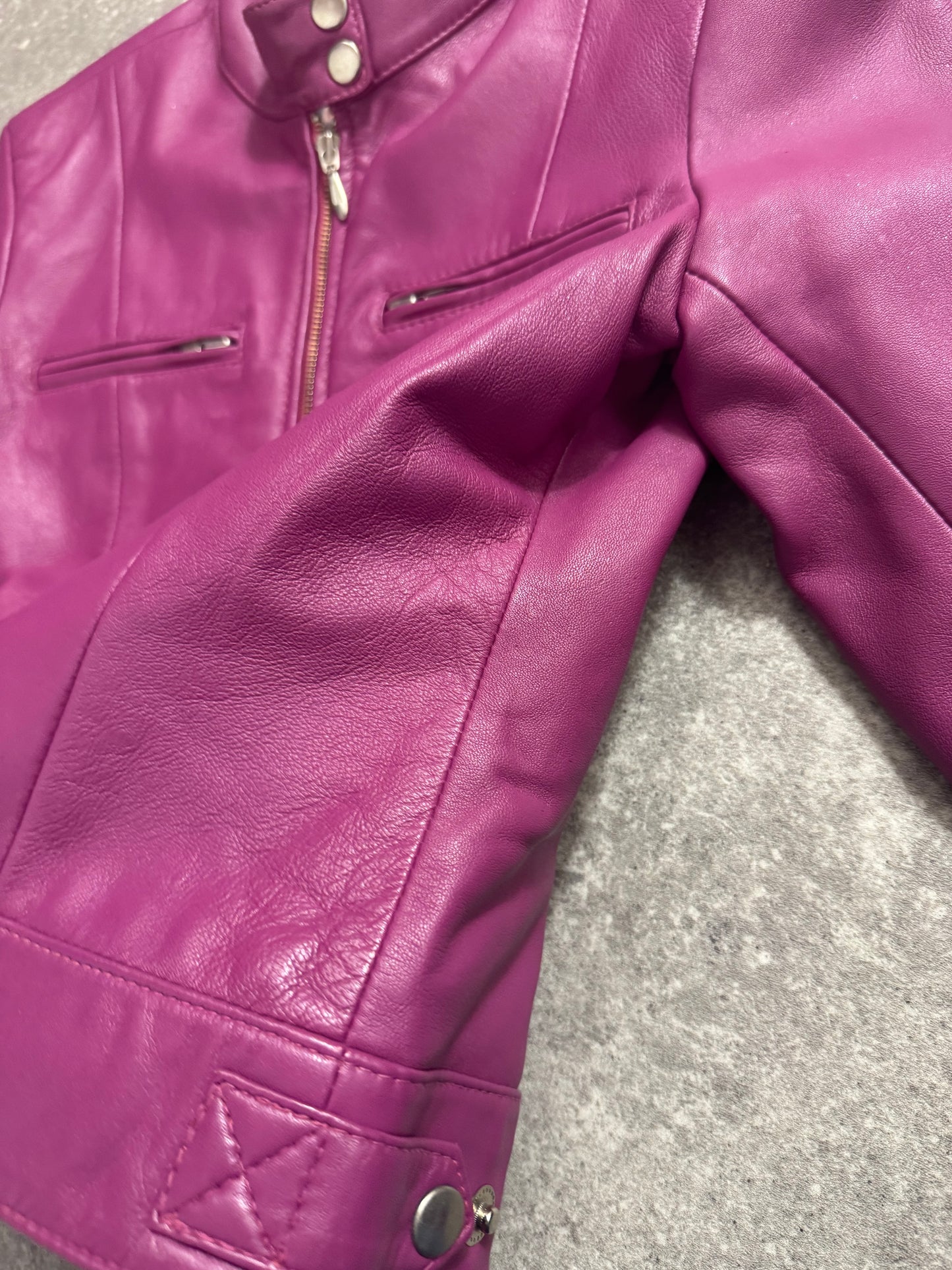 Y2K Leather Jacket (UK10)