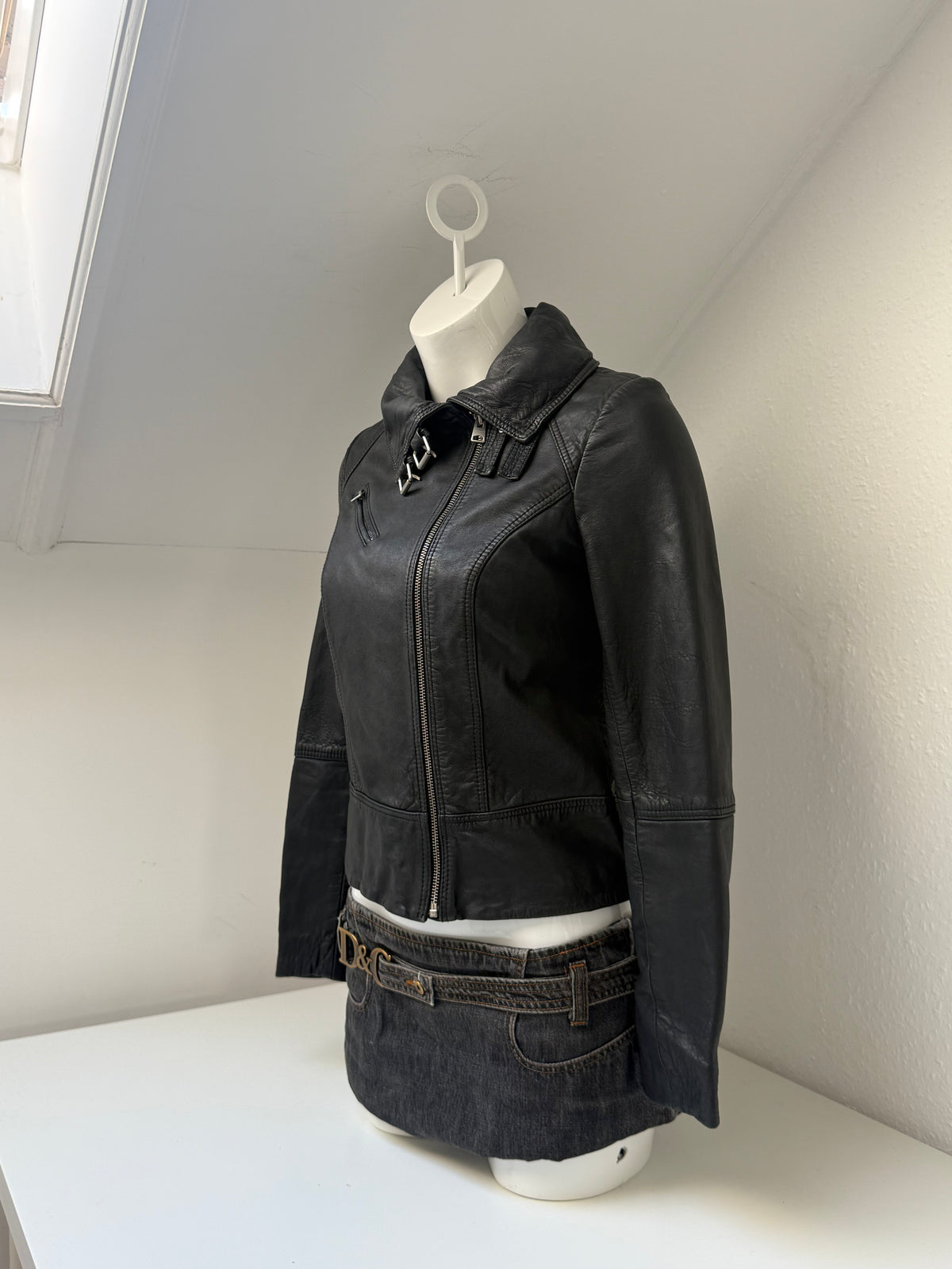 Vintage Allsaints Leather Buckle Jacket (UK8)