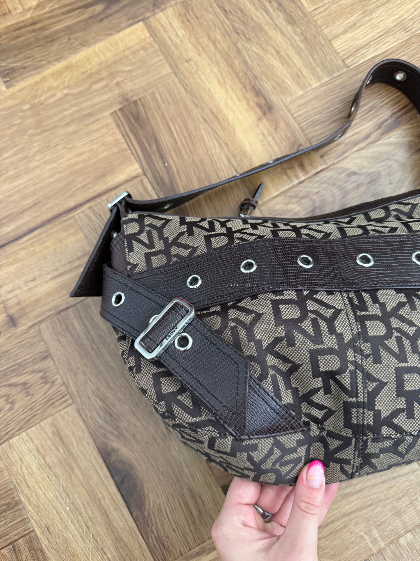 DKNY Monogram Shoulder Bag
