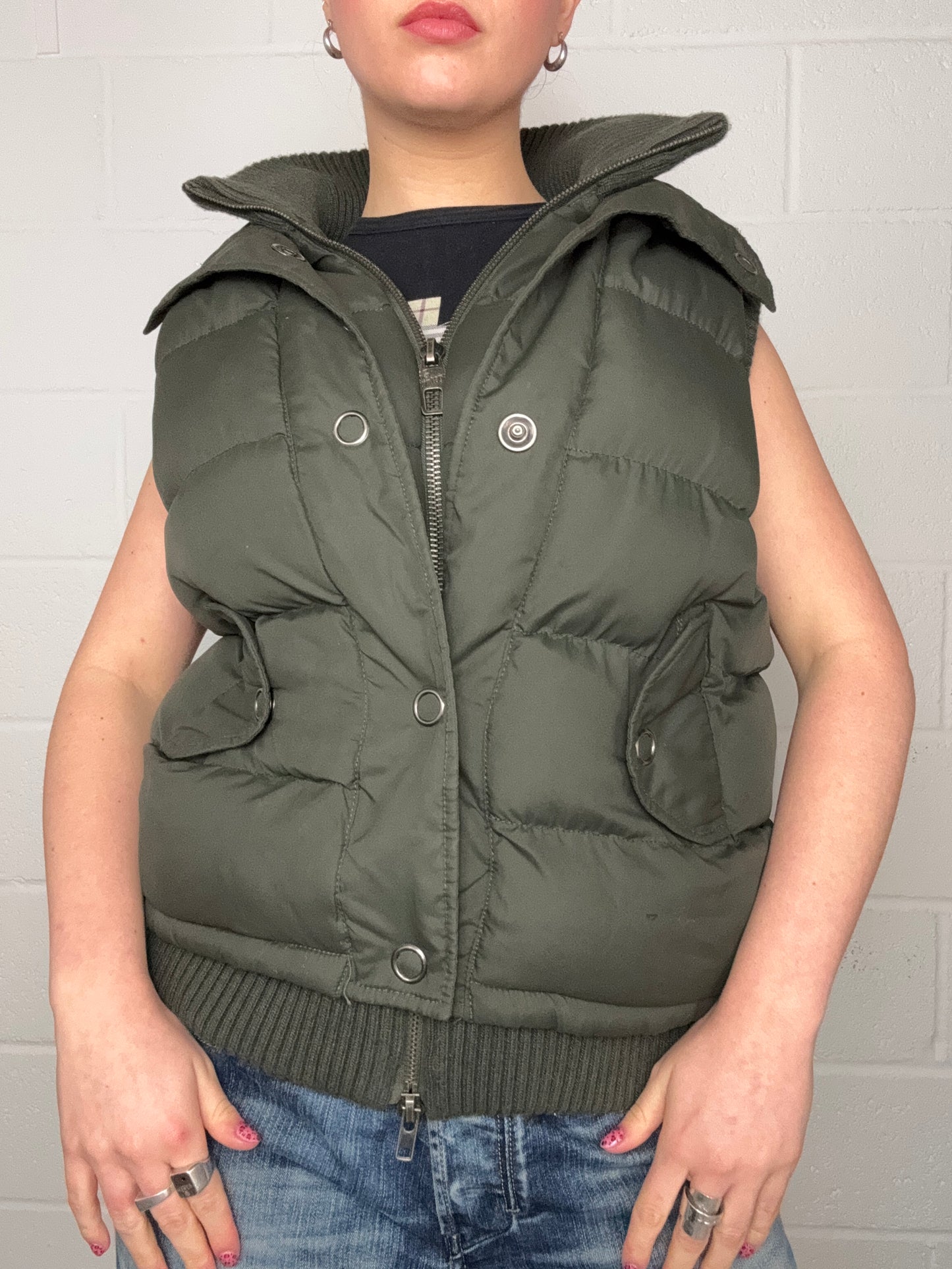 Y2K Puffer Gilet (M)