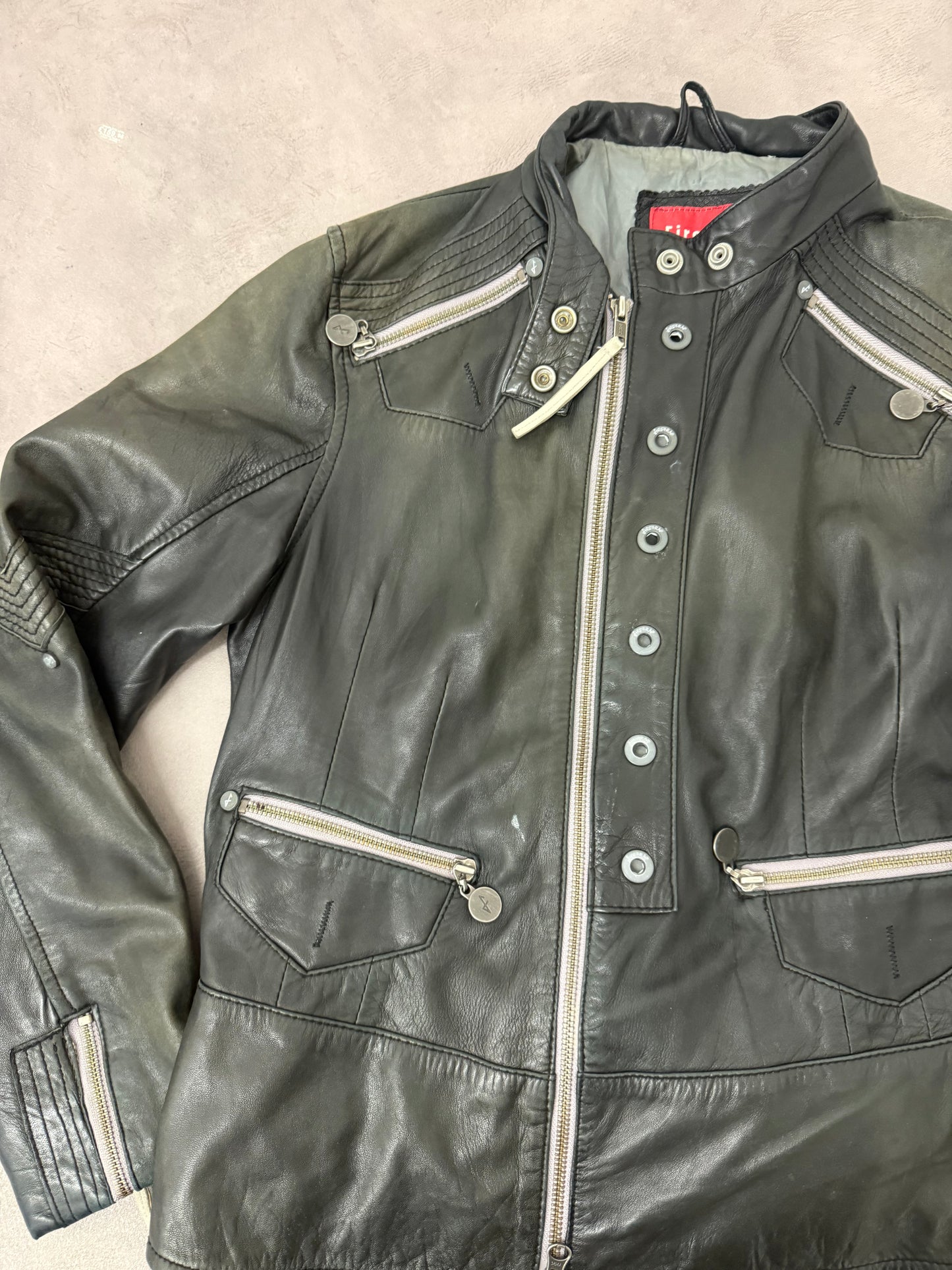 Firetrap Leather Jacket (L)