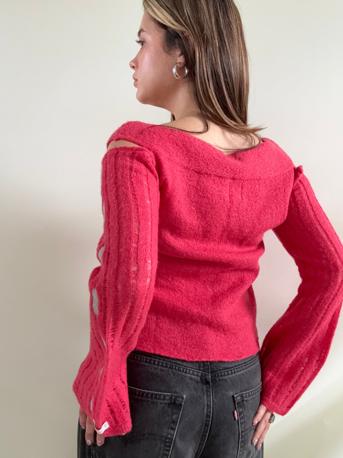 Firetrap Wool Distressed Jumper (M)