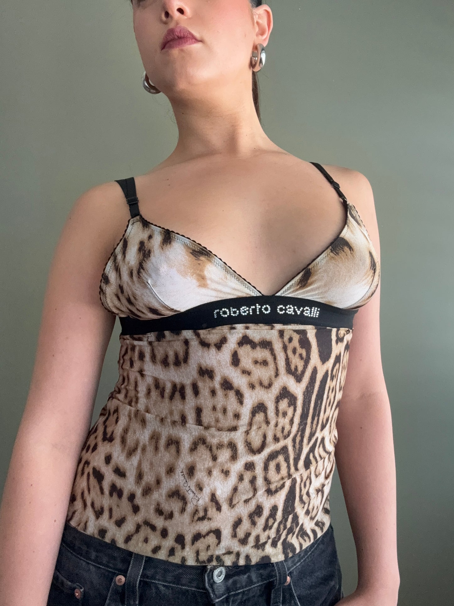 Roberto Cavalli Leopard Cami (S)