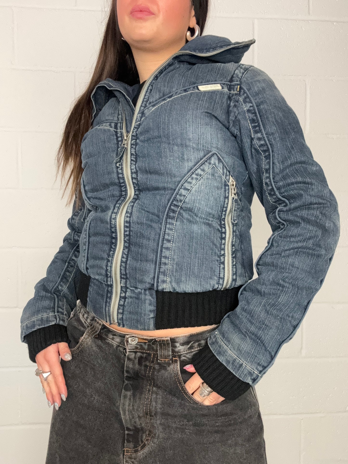 Pepe Jeans Denim Puffer Jacket