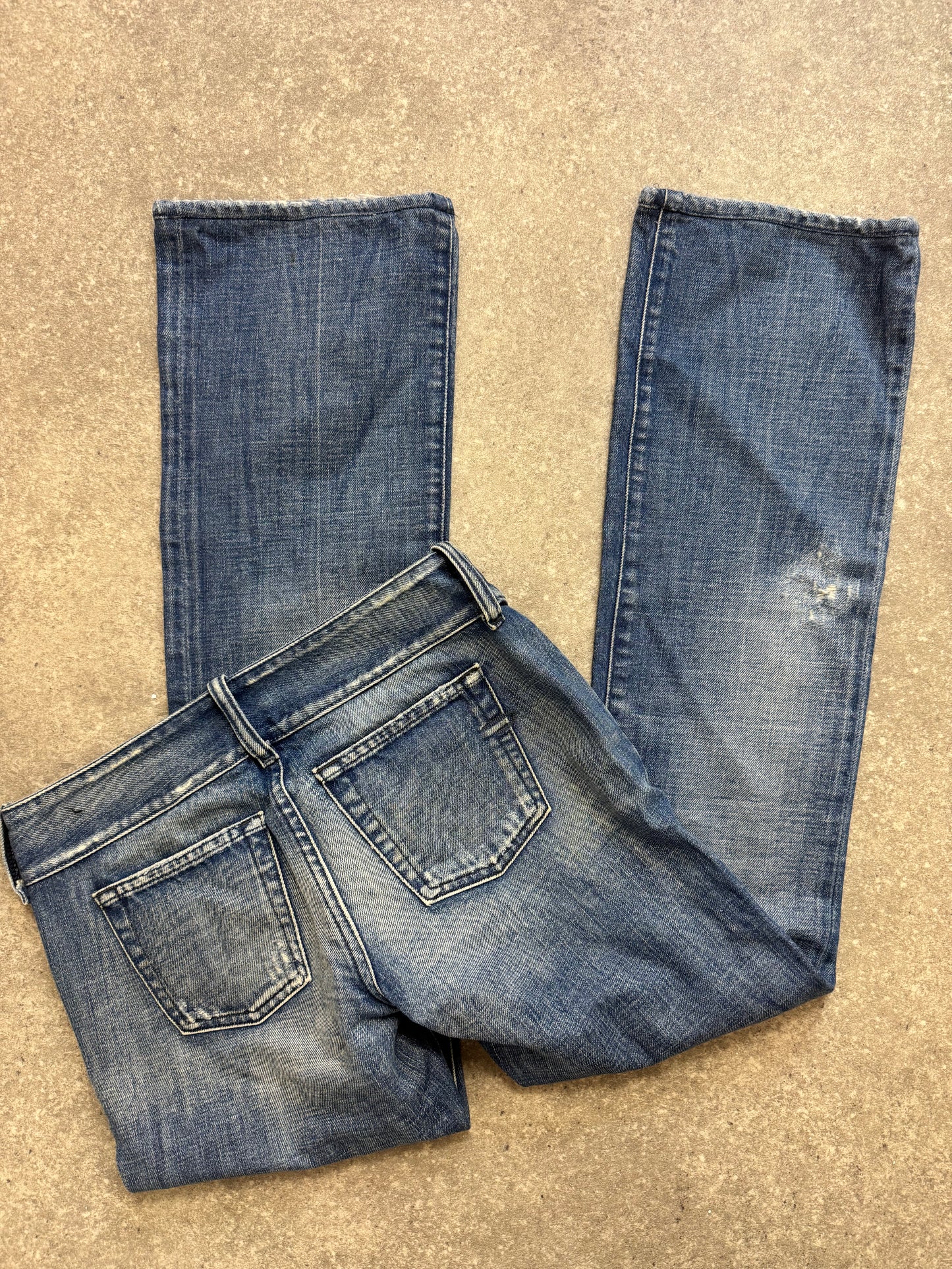 Diesel Low Rise Flared Jeans