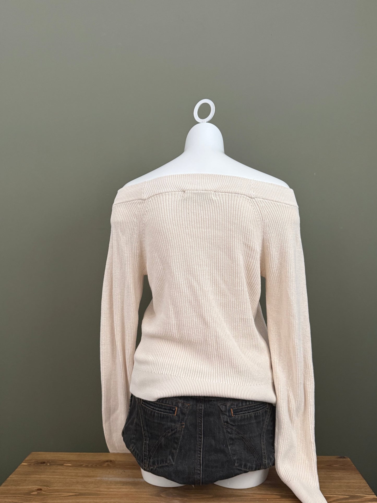 Ralph Lauren Knit Off The Shoulder Jumper (S)