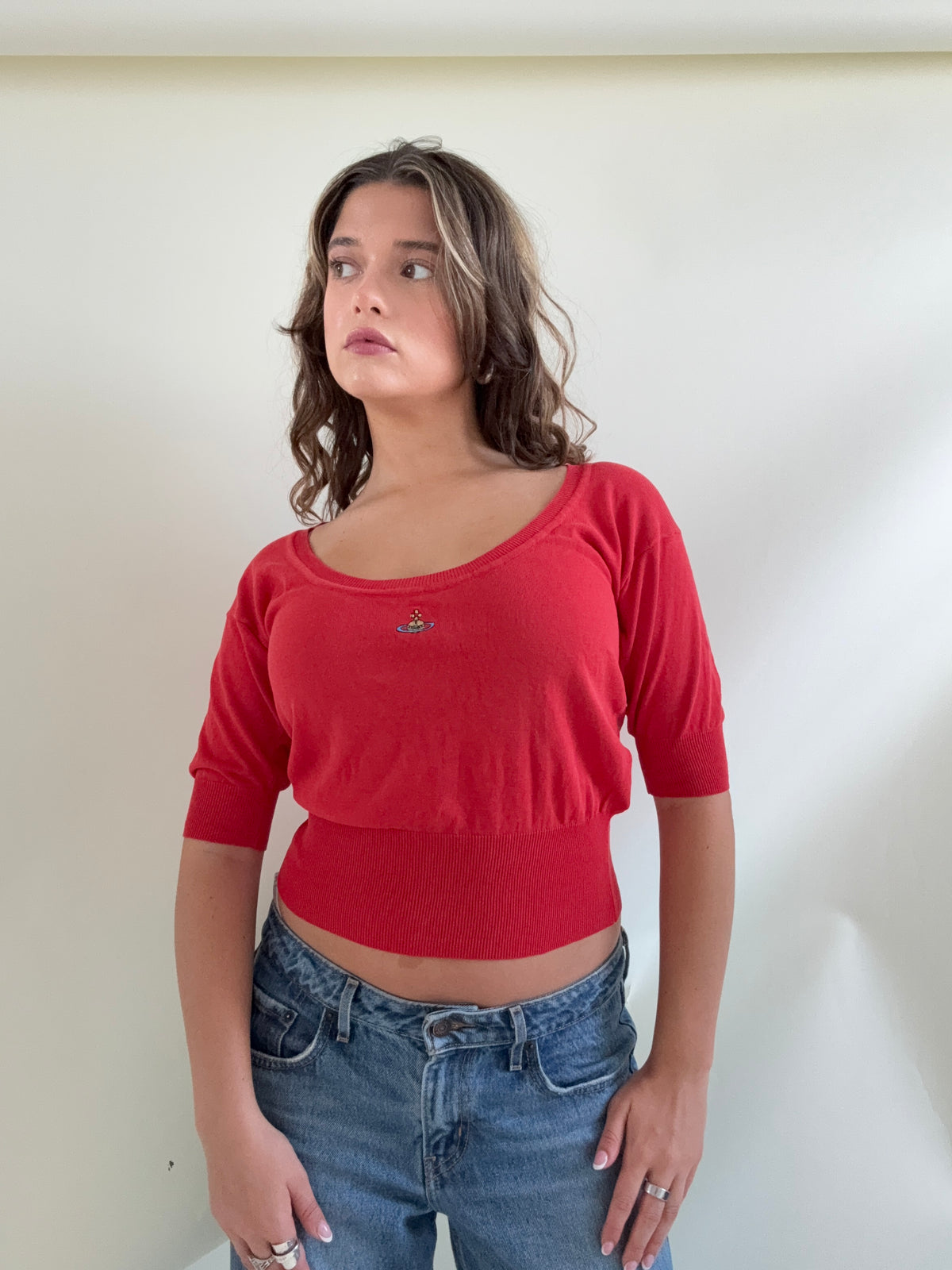 Vivienne Westwood Red Knit Top (M)